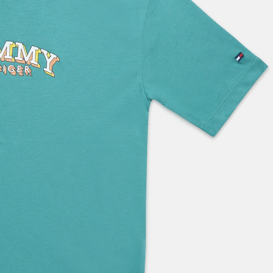 Boys Bahama Green Logo Cotton Regular Fit T-Shirt