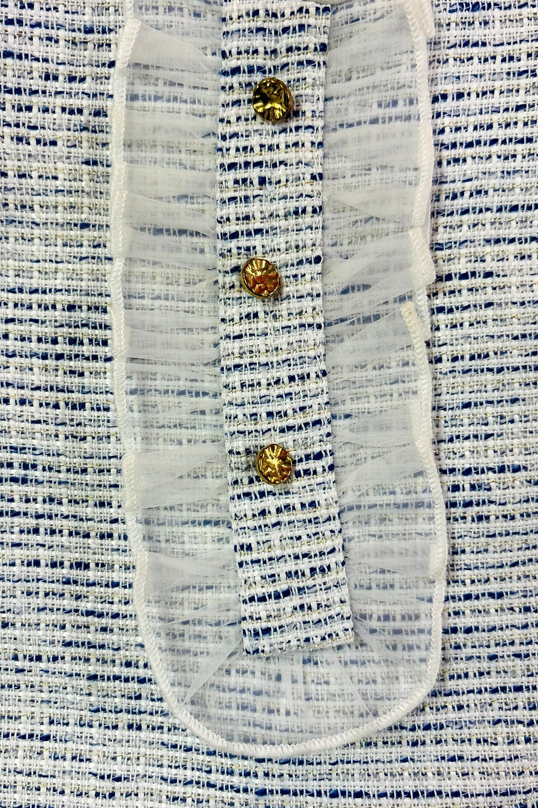 Baby Girls Blue Boucle Party Dress