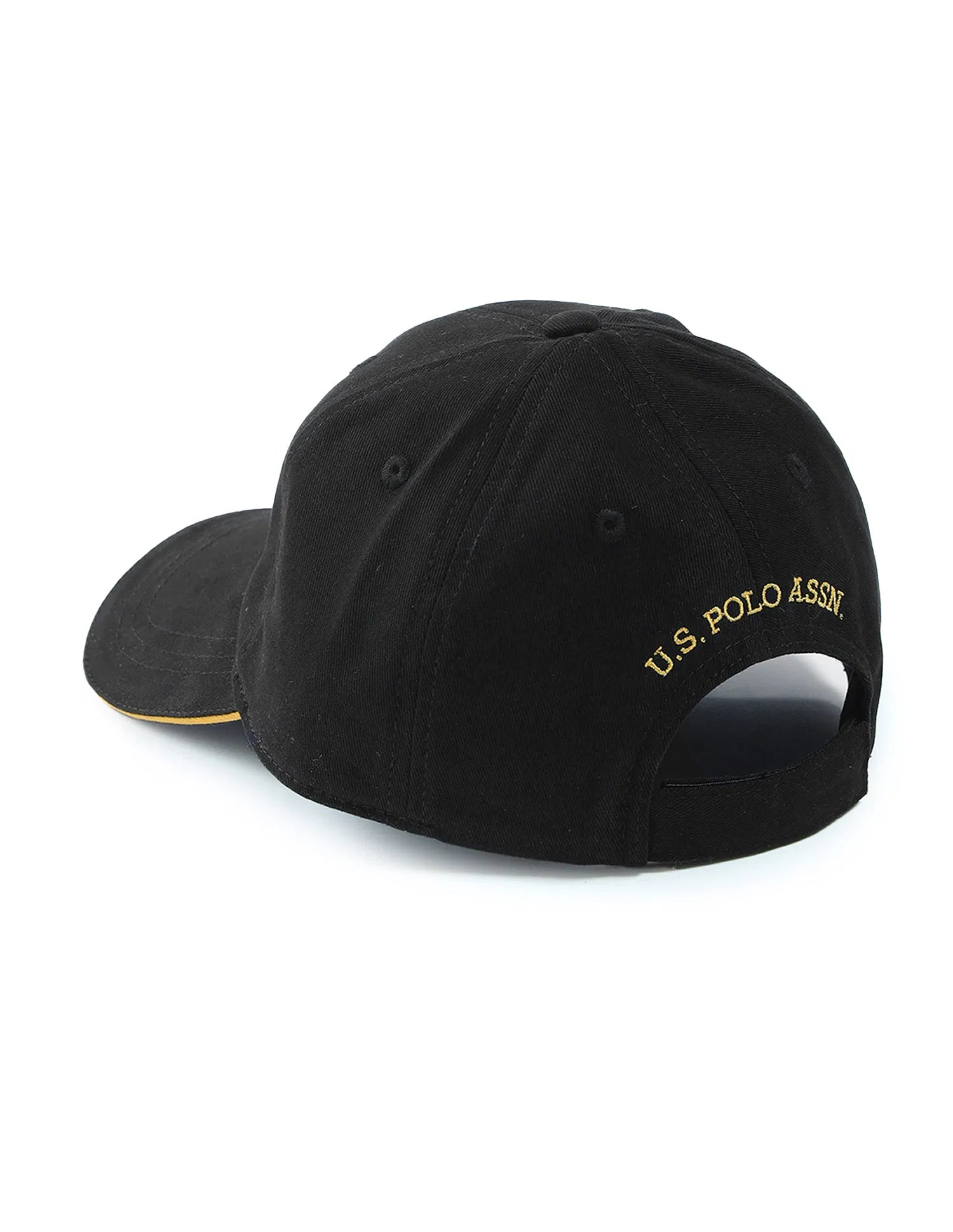Boys Black Cotton Blend Contrast Logo Cap