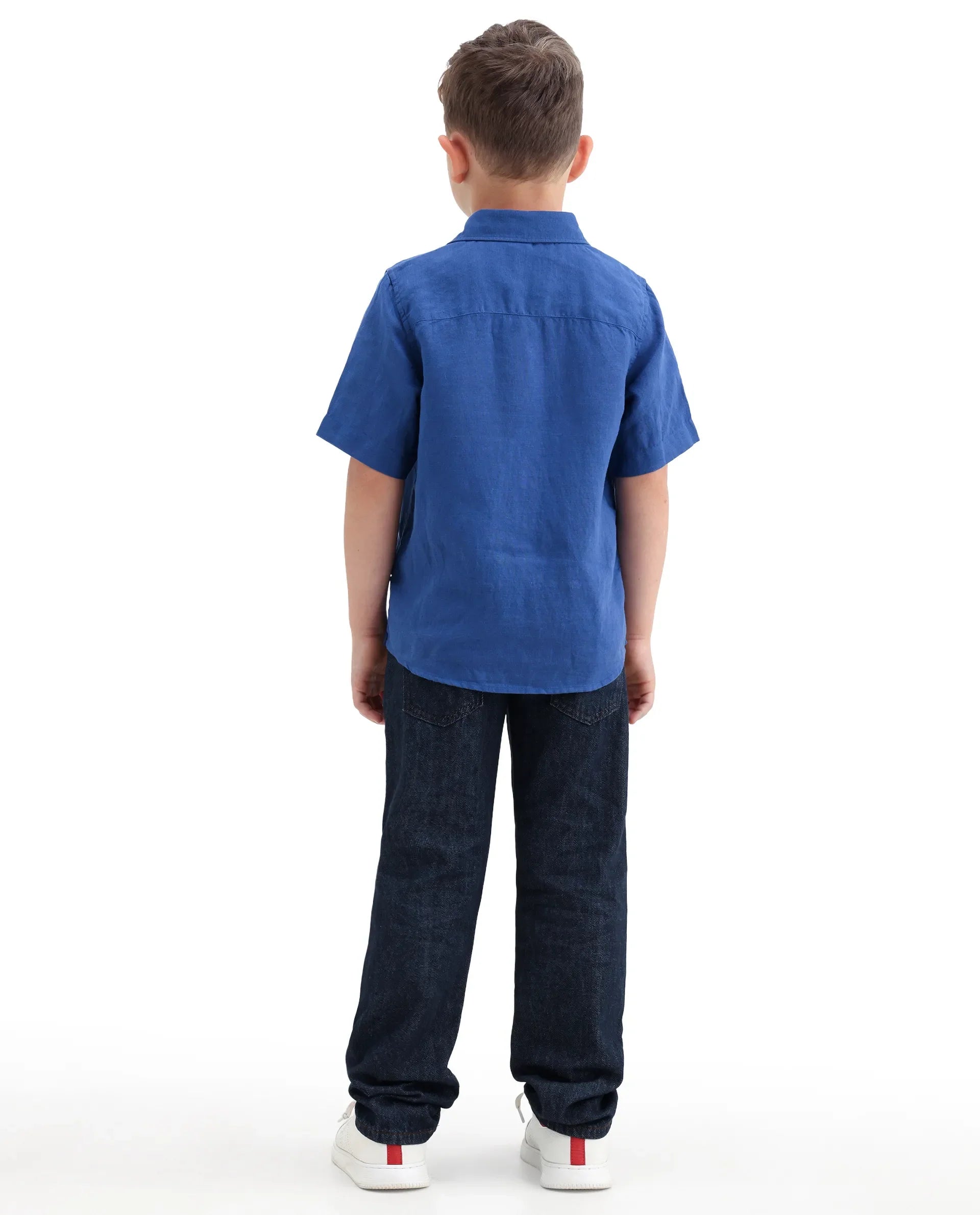 Rare Ones Boys Dark Navy Cotton Regular Fit Jeans