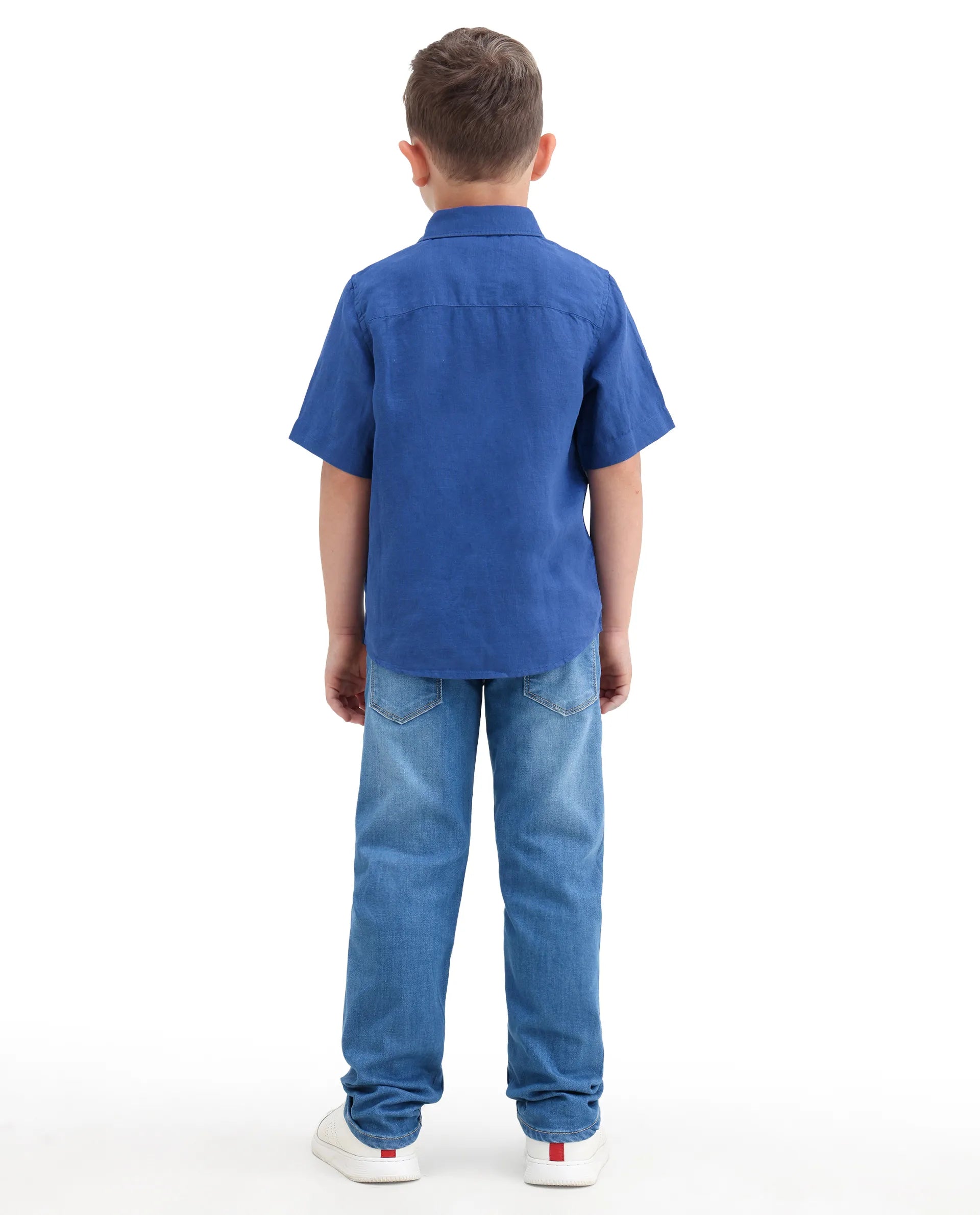 Rare Ones Boys Light Blue Pull-On Regular Fit Jeans