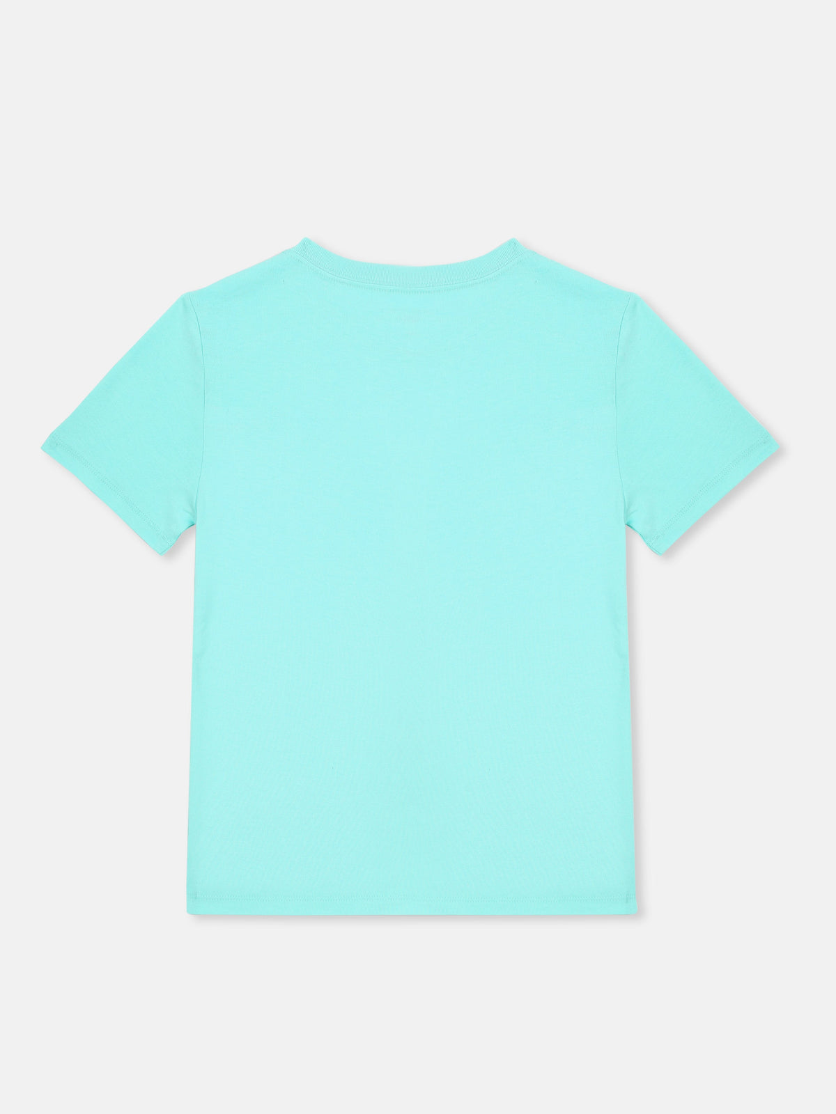 Boys Logo Regular Fit Cotton T-Shirt Miami Aqua