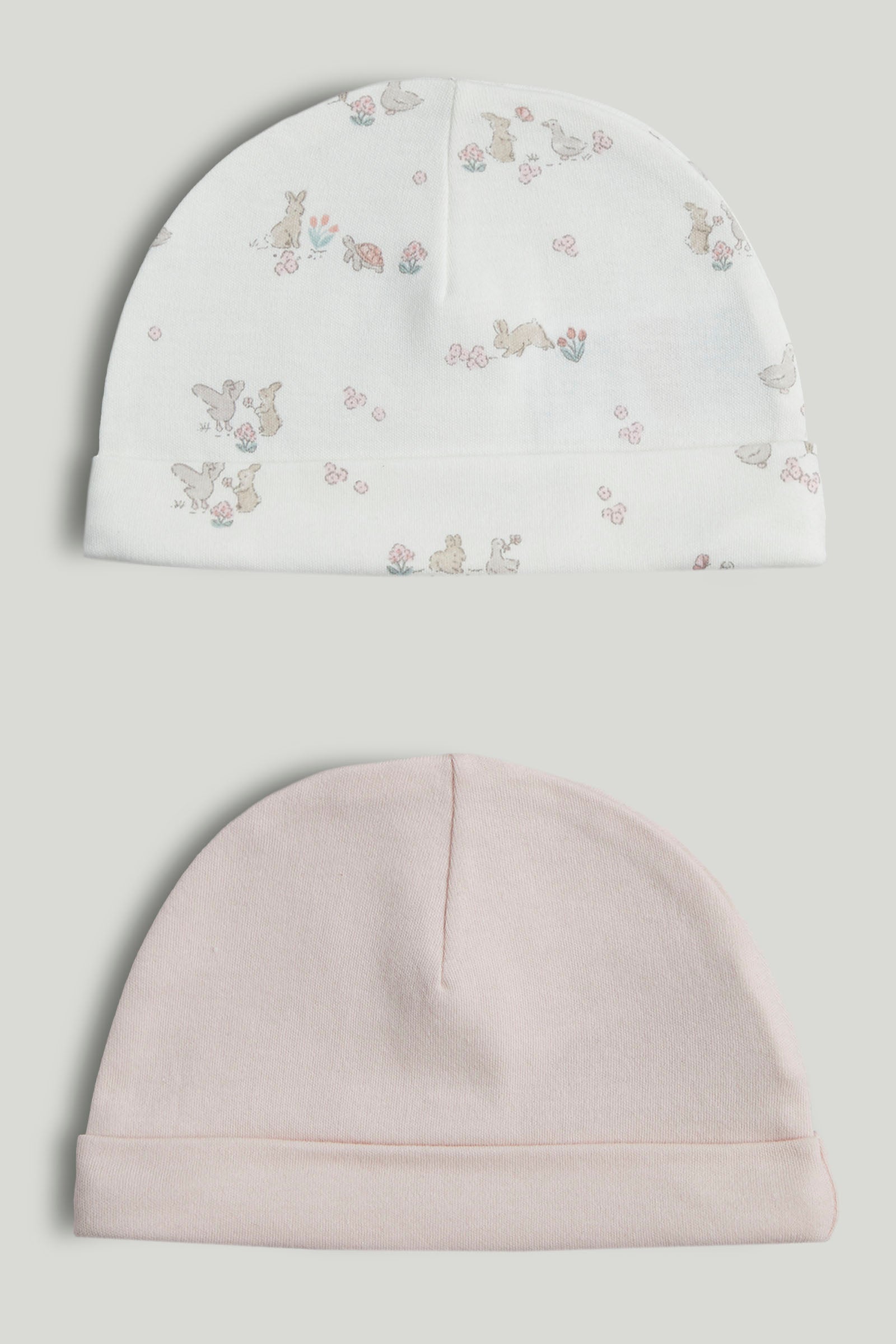 Baby Multi Cotton Hats Pack of 2