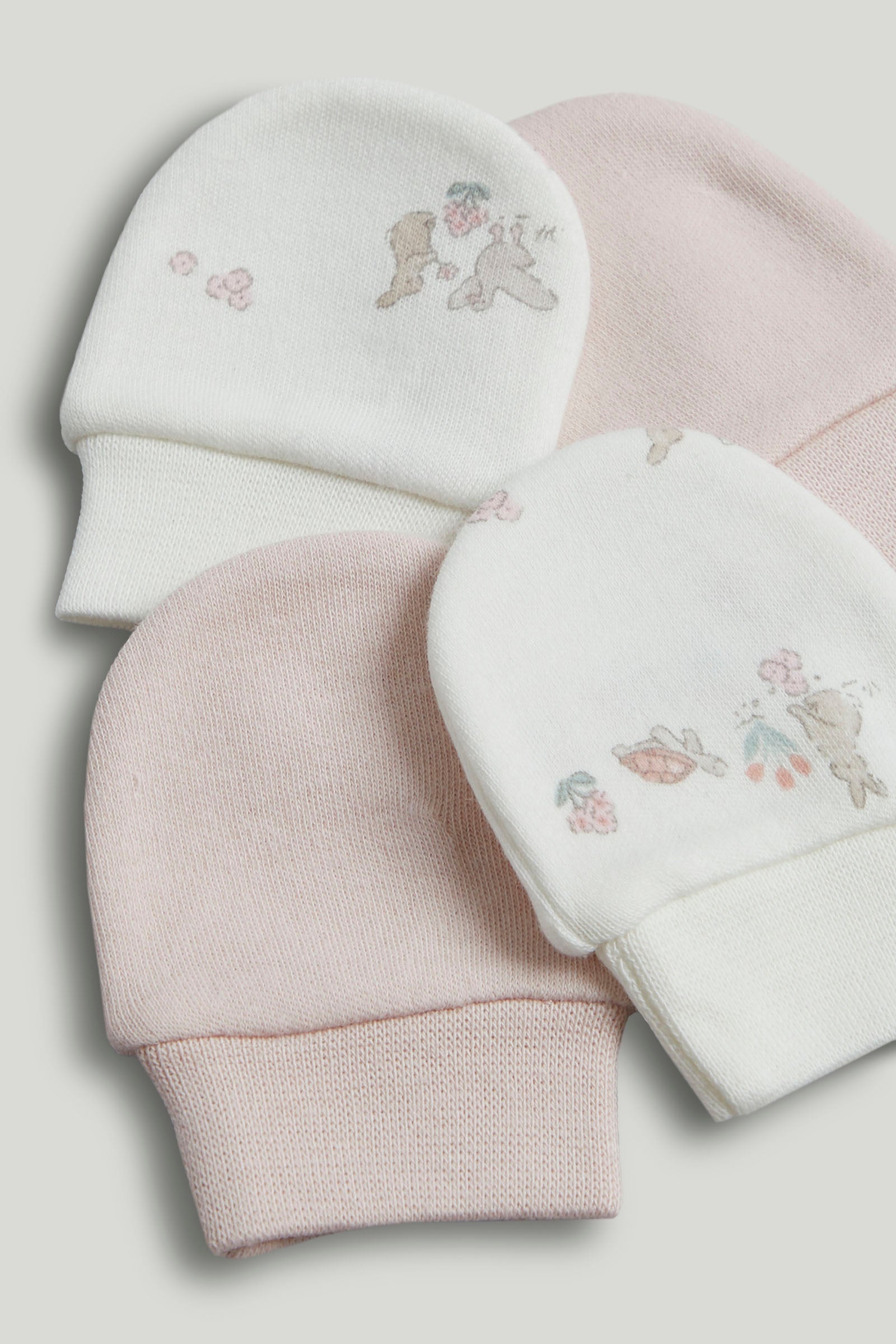 Baby Multi Cotton Mittens Pack of 2