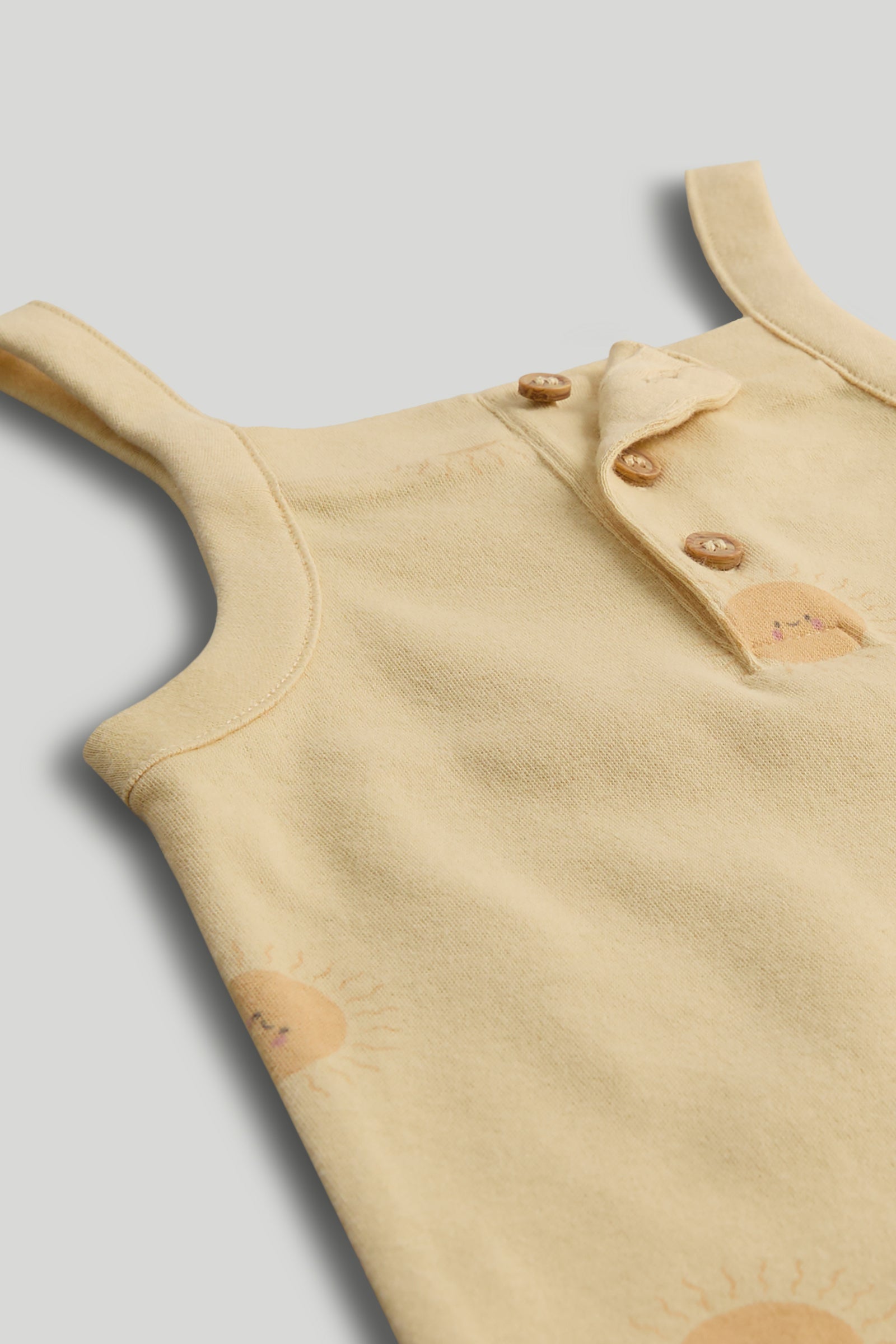Baby Multi Cotton Stretch Dungaree with Bodysuit Set