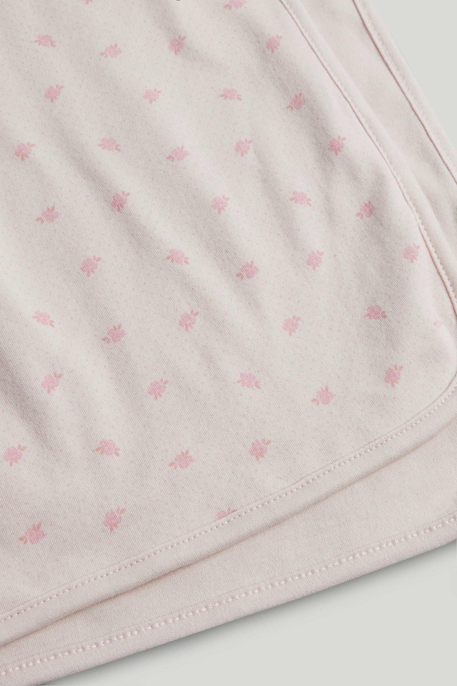 Baby Light Pink Cotton Printed Shawl