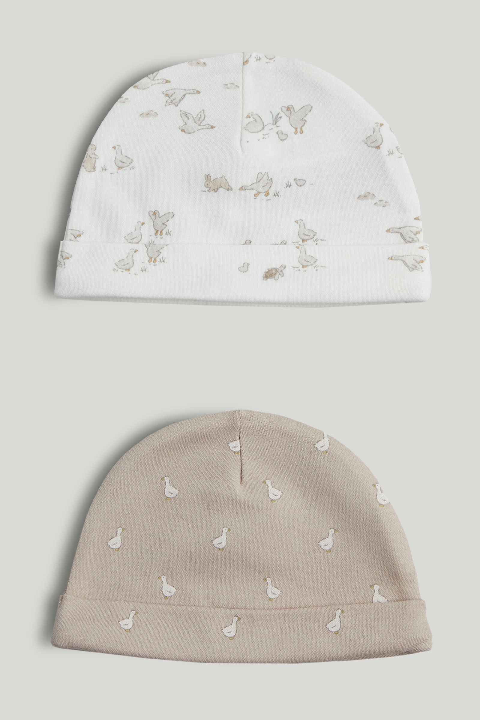 Baby Multi Cotton Printed Caps Pack of 2