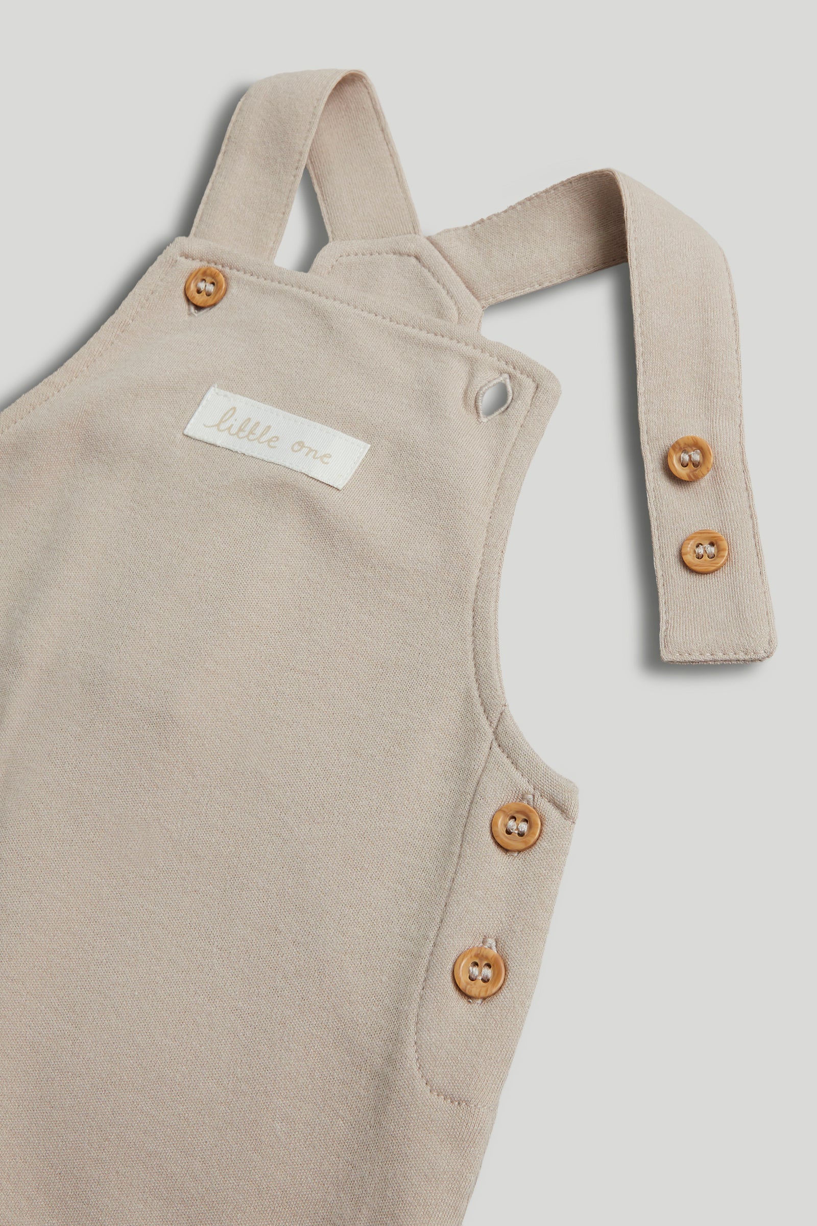 Baby Multi Cotton Dungaree with Long Sleeve Bodysuit Set