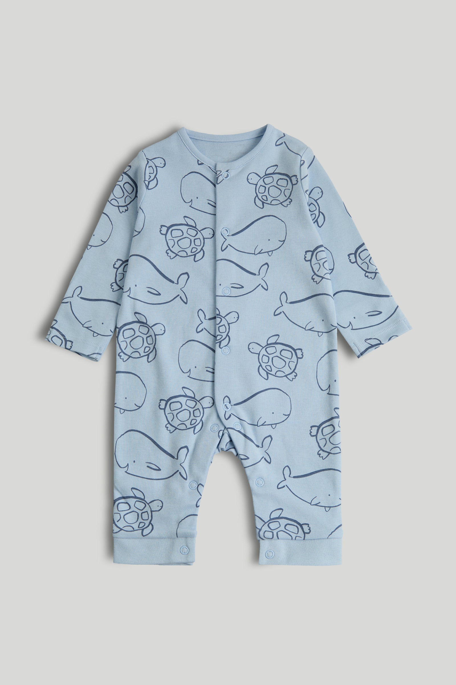 Boys Multi Printed Cotton Regular Fit 3-Pack Footless Sleepsuits