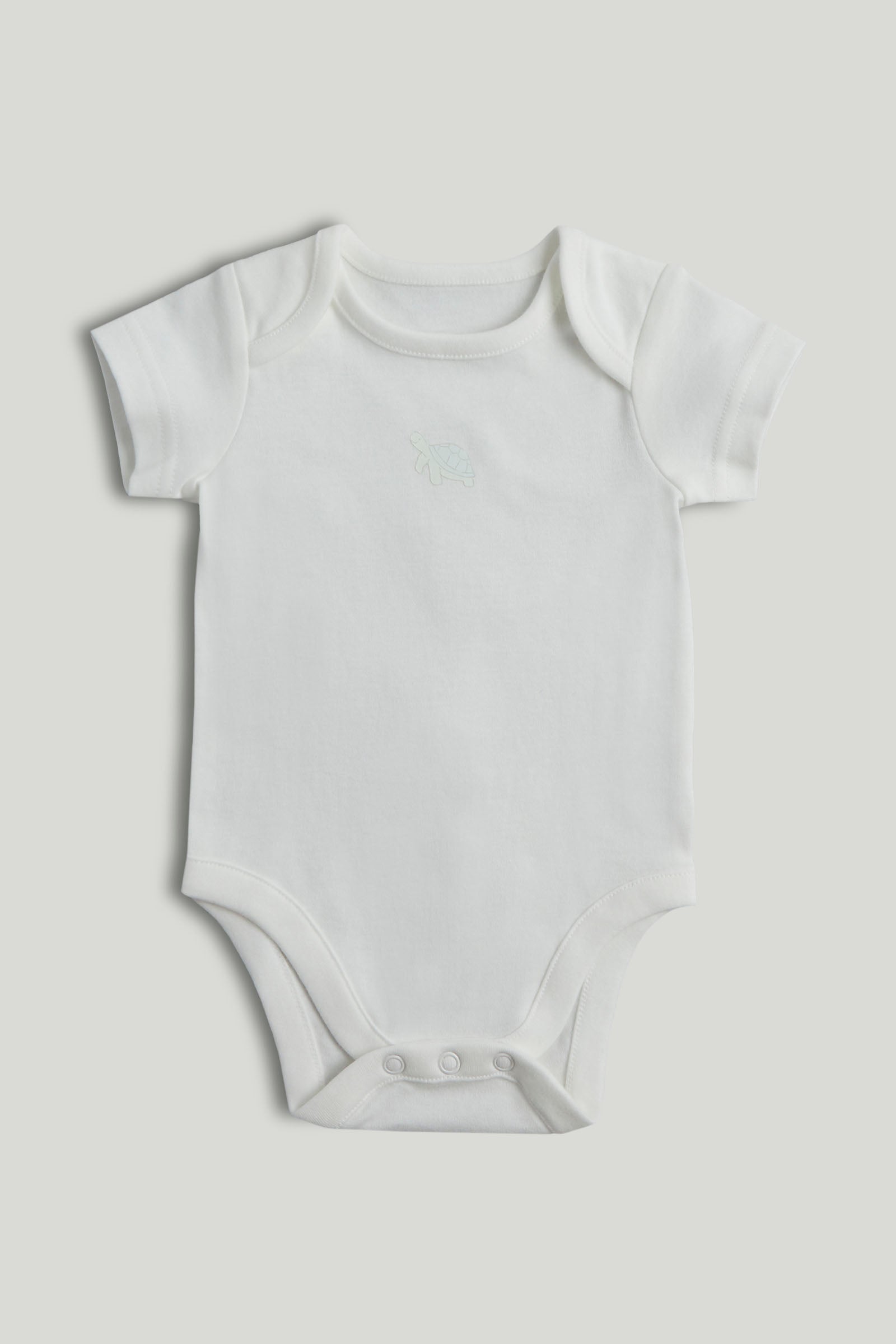 Boys Multi Solid Cotton Regular Fit 5-Pack Short Sleeve Bodysuits