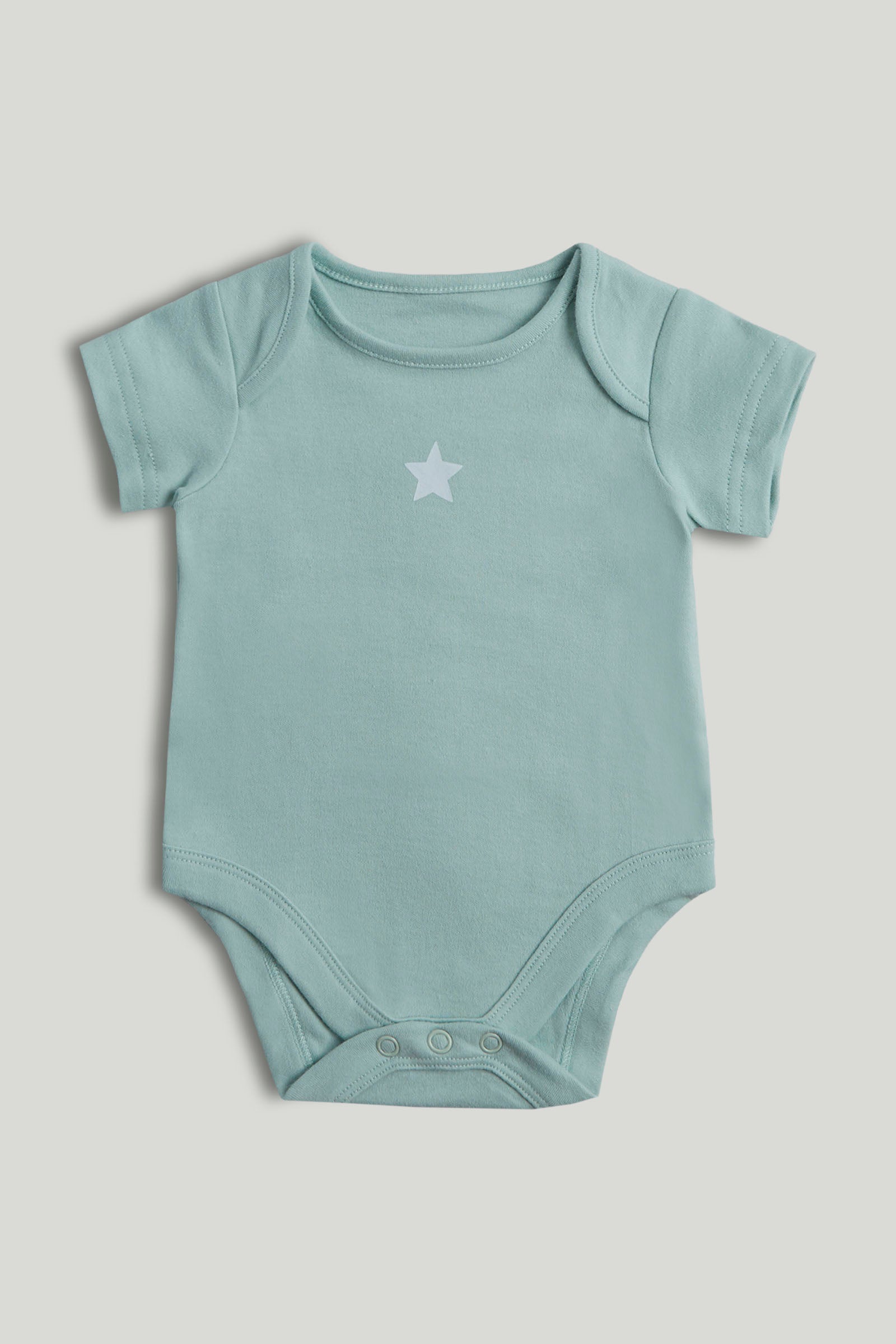 Boys Multi Carnival Print Cotton Regular Fit 5-Pack Short Sleeve Bodysuits