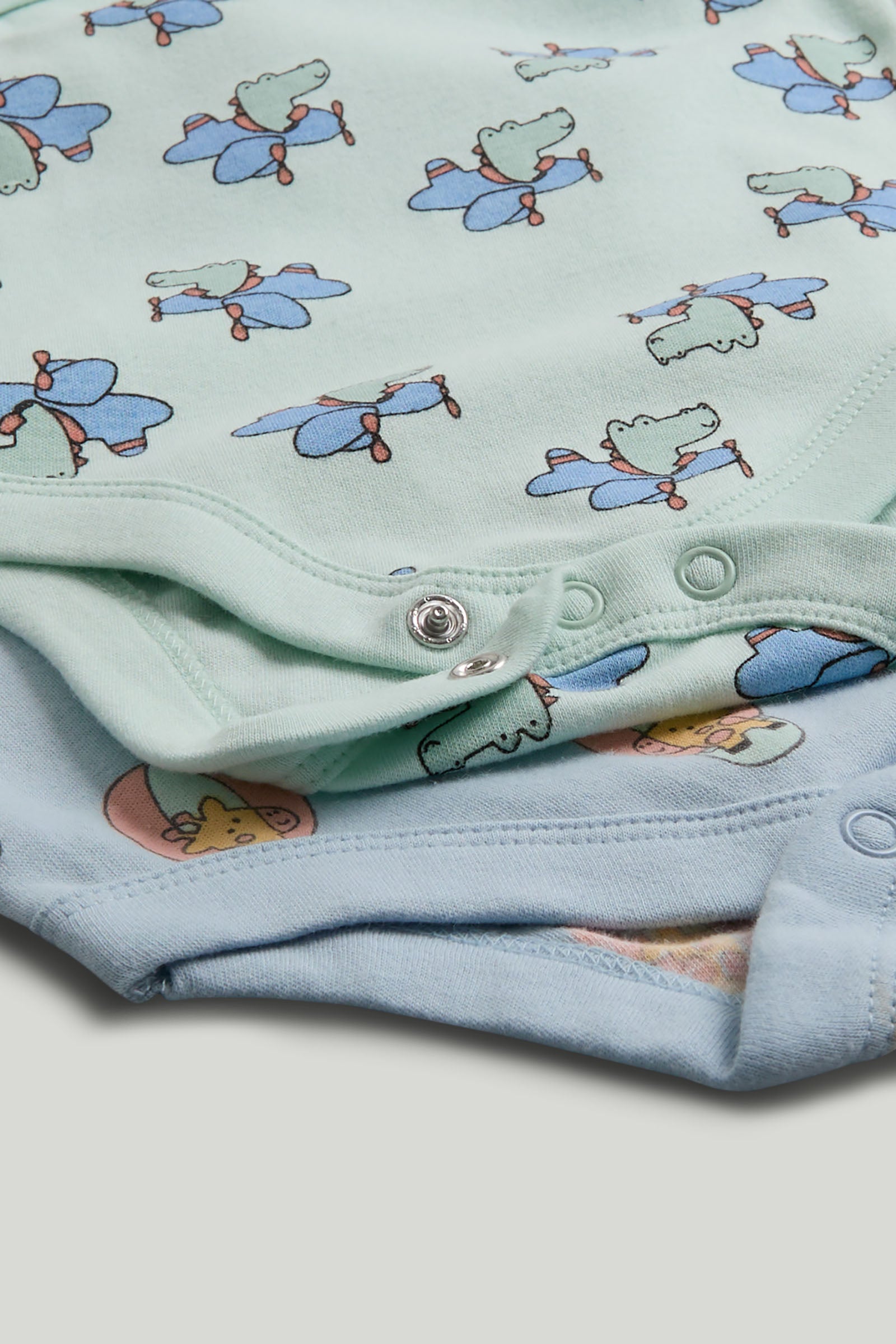 Boys Multi Cartoon Print Cotton Regular Fit 5-Pack Sleeveless Bodysuits