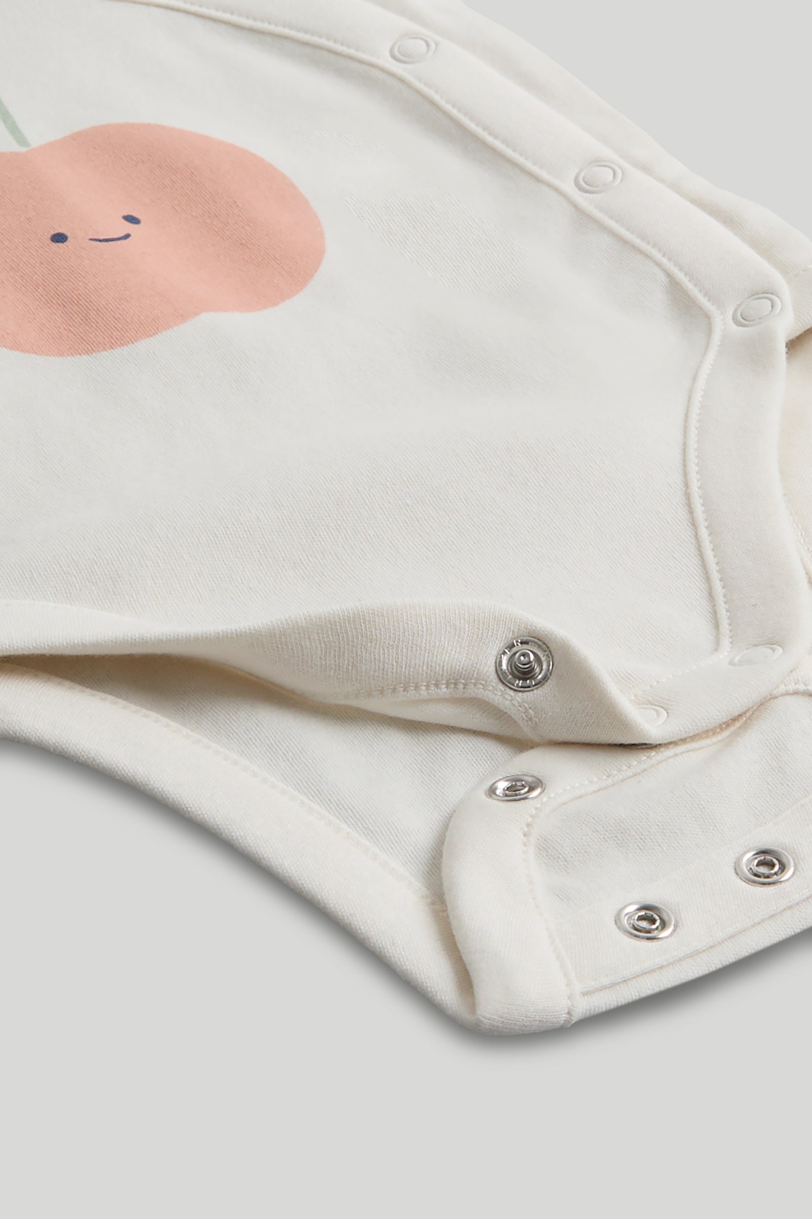 Baby Girls Cream Cotton Bodysuit Set with Hat & Pants