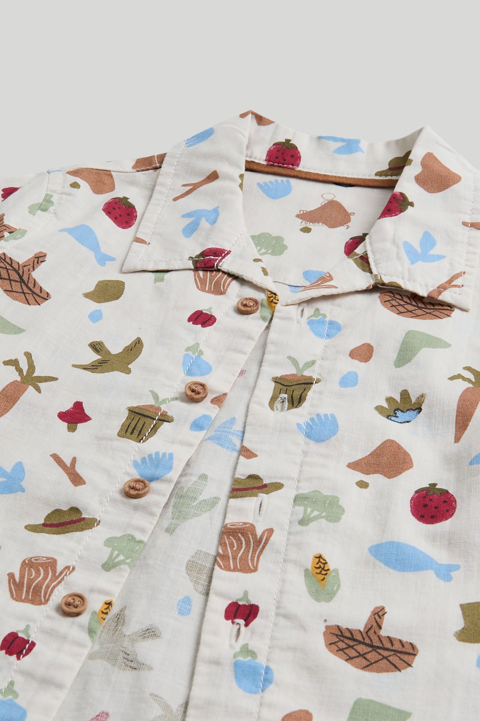 Boys Multi Printed Cotton Shirt & T-Shirt Set