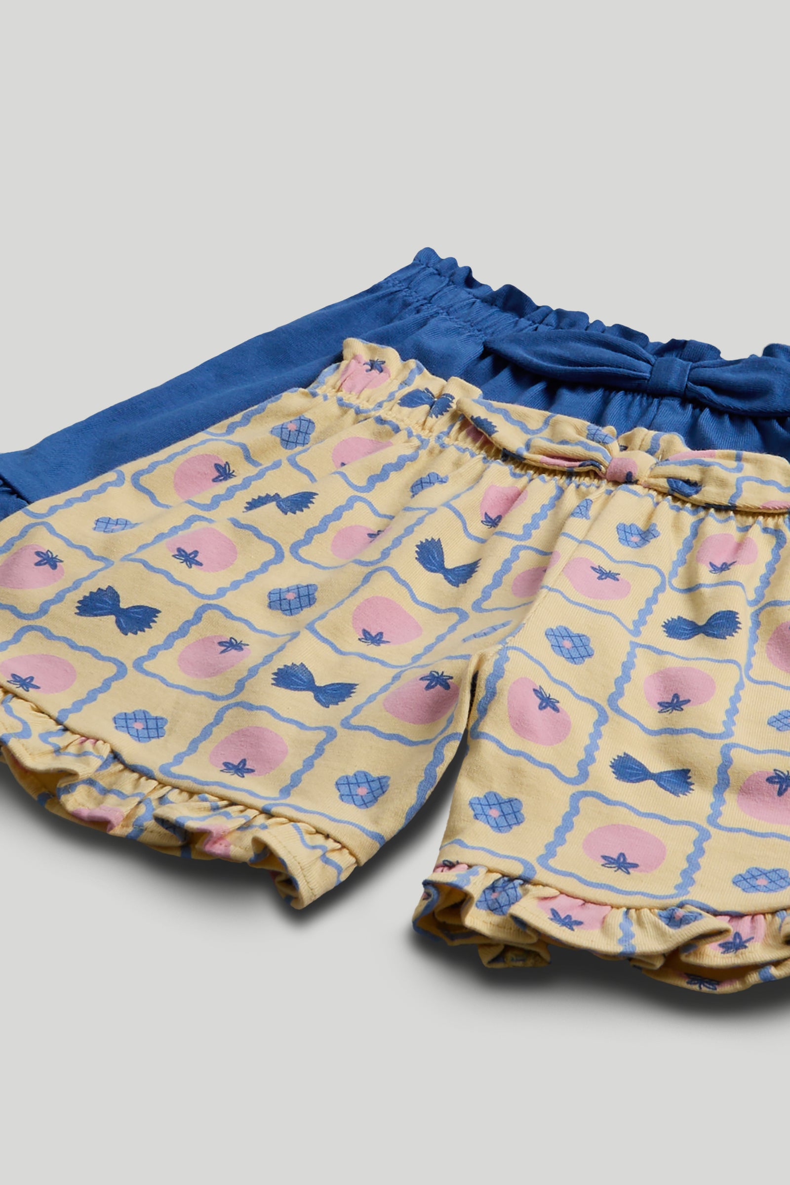 Boys Multi Print Cotton Regular Fit 2-Pack Jersey Shorts
