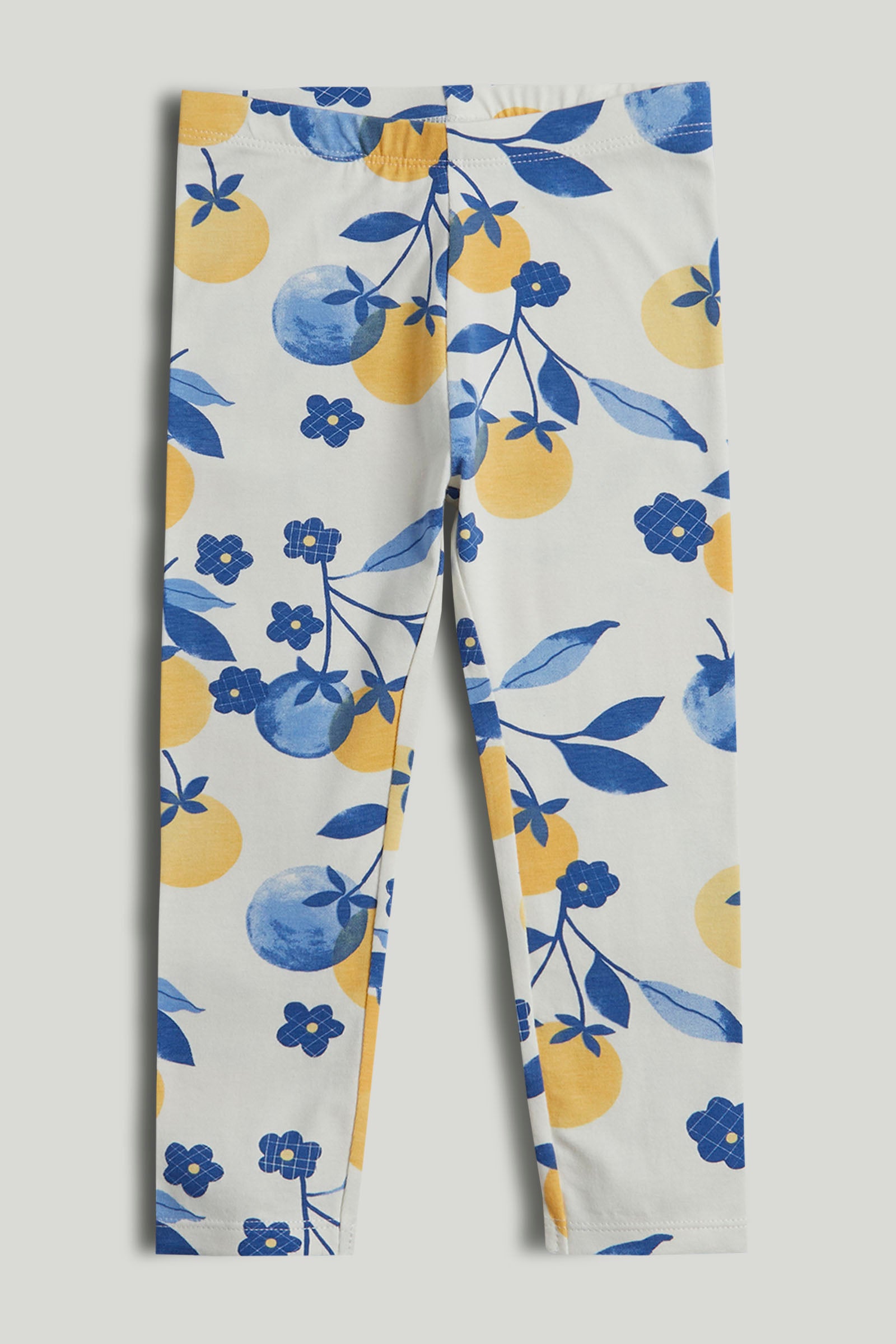 Girls Printed Cotton Elastane Regular Fit 3 Pack Leggings
