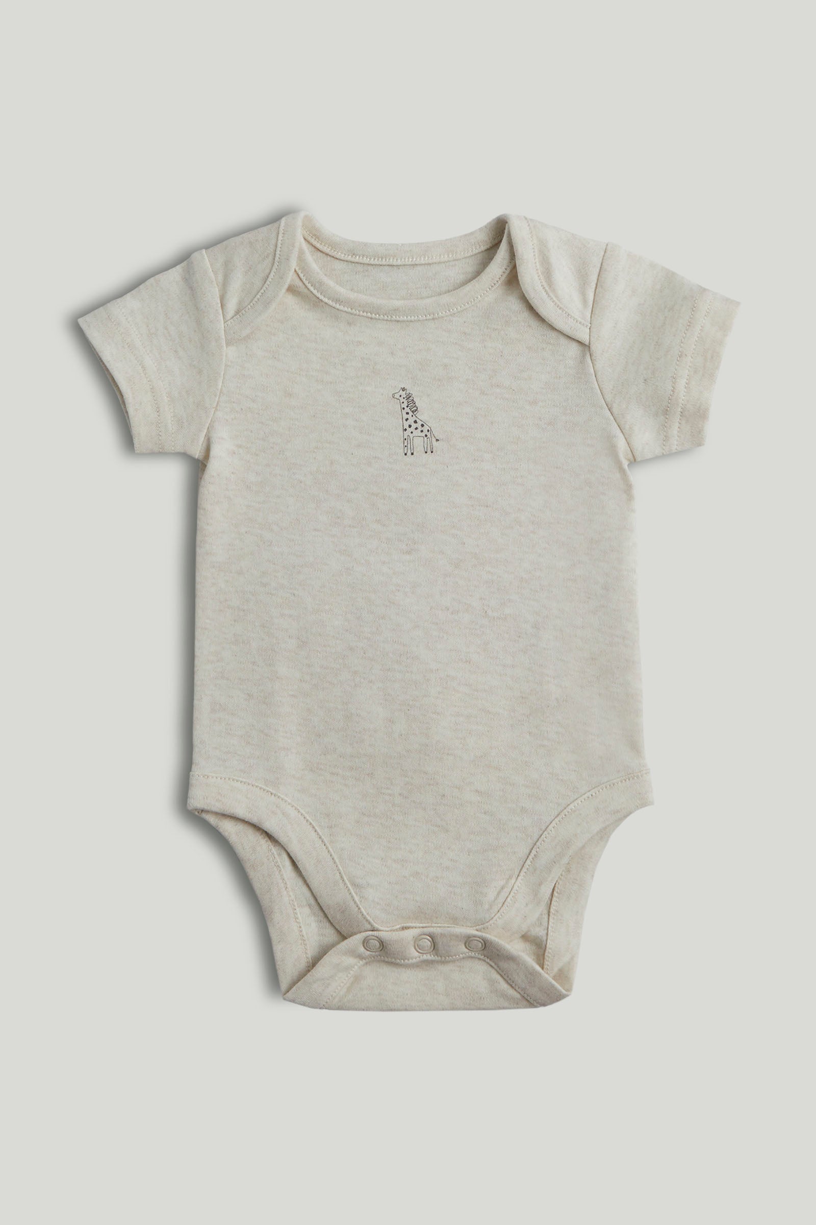 Unisex Multi Mono Print Cotton Regular Fit 5-Pack Short Sleeve Bodysuits