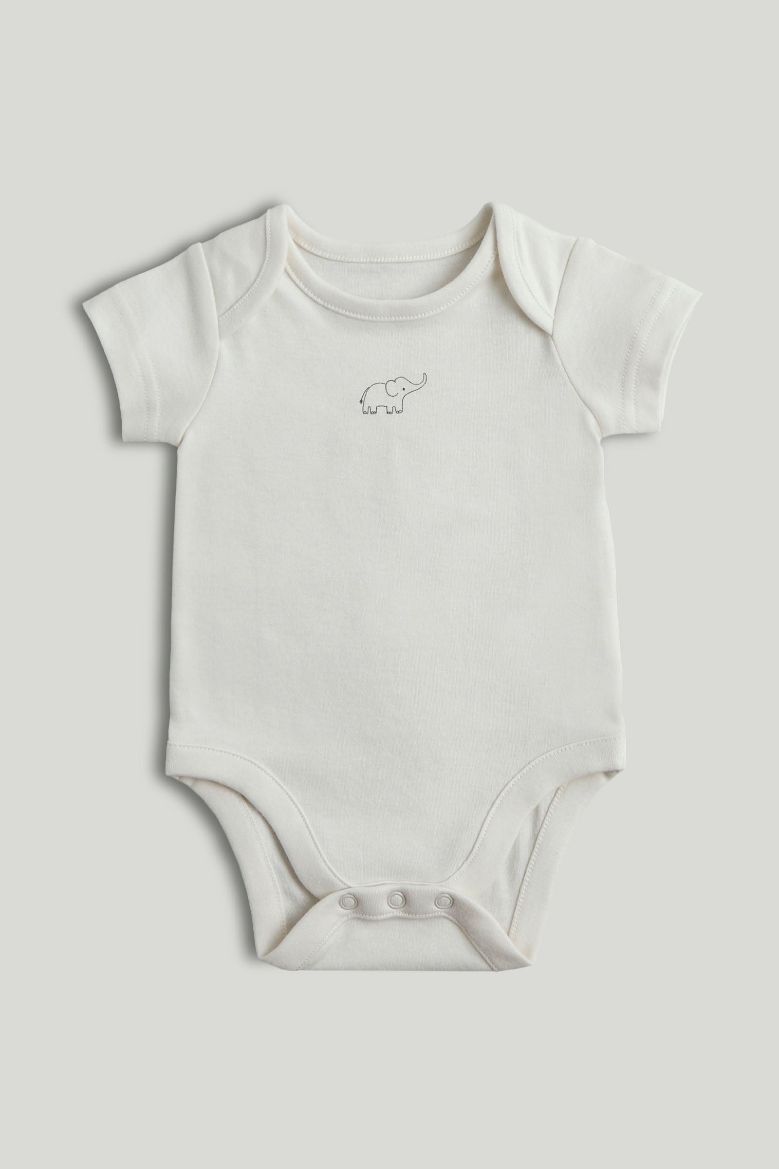 Unisex Multi Mono Print Cotton Regular Fit 5-Pack Short Sleeve Bodysuits