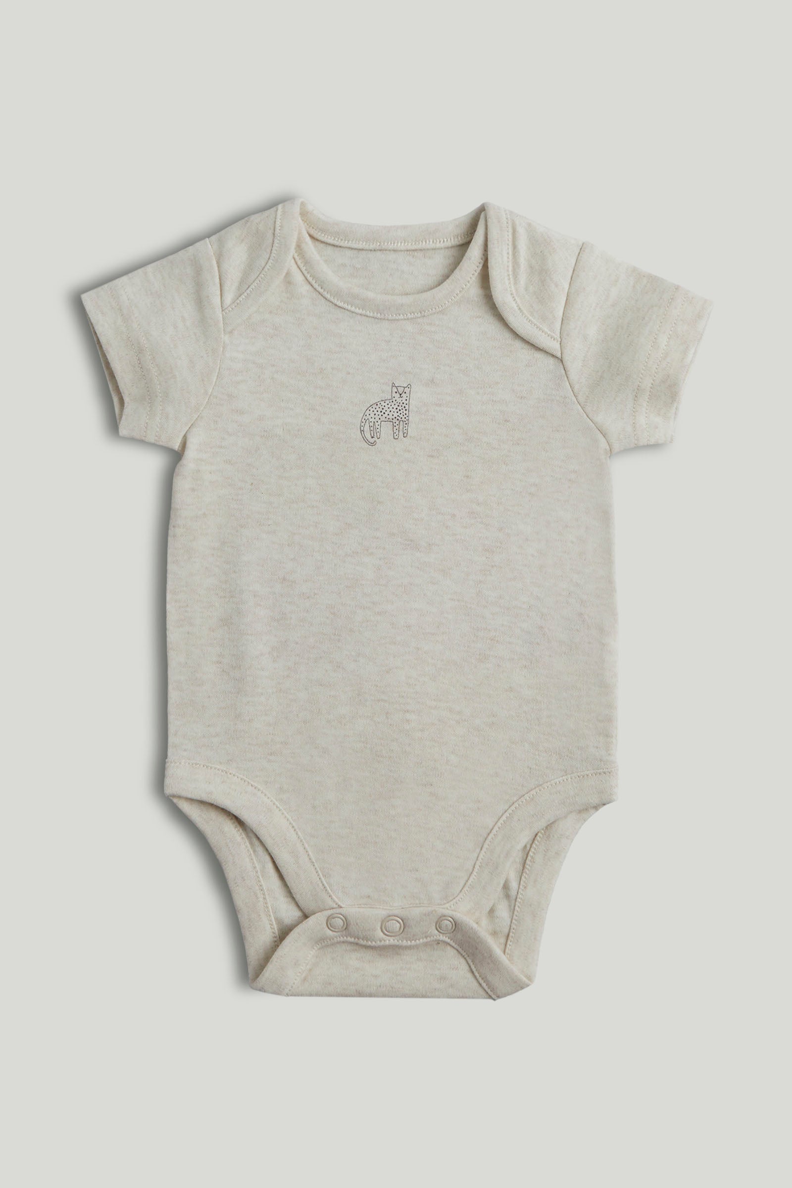 Unisex Multi Mono Print Cotton Regular Fit 5-Pack Short Sleeve Bodysuits