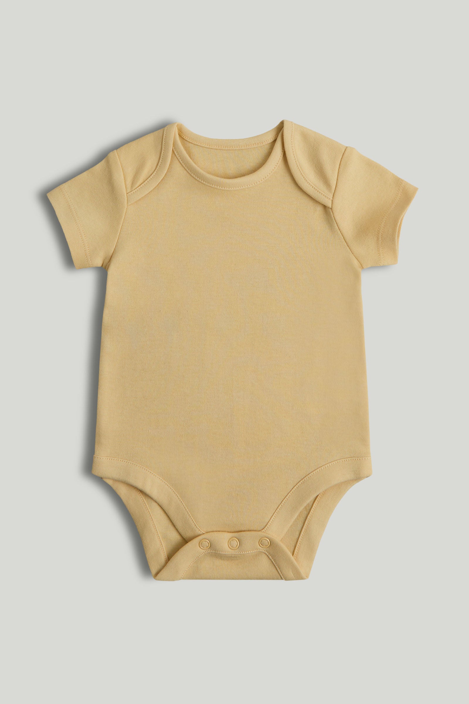 Multi Solid Cotton Blend Regular Fit 5-Pack Short Sleeve Bodysuits