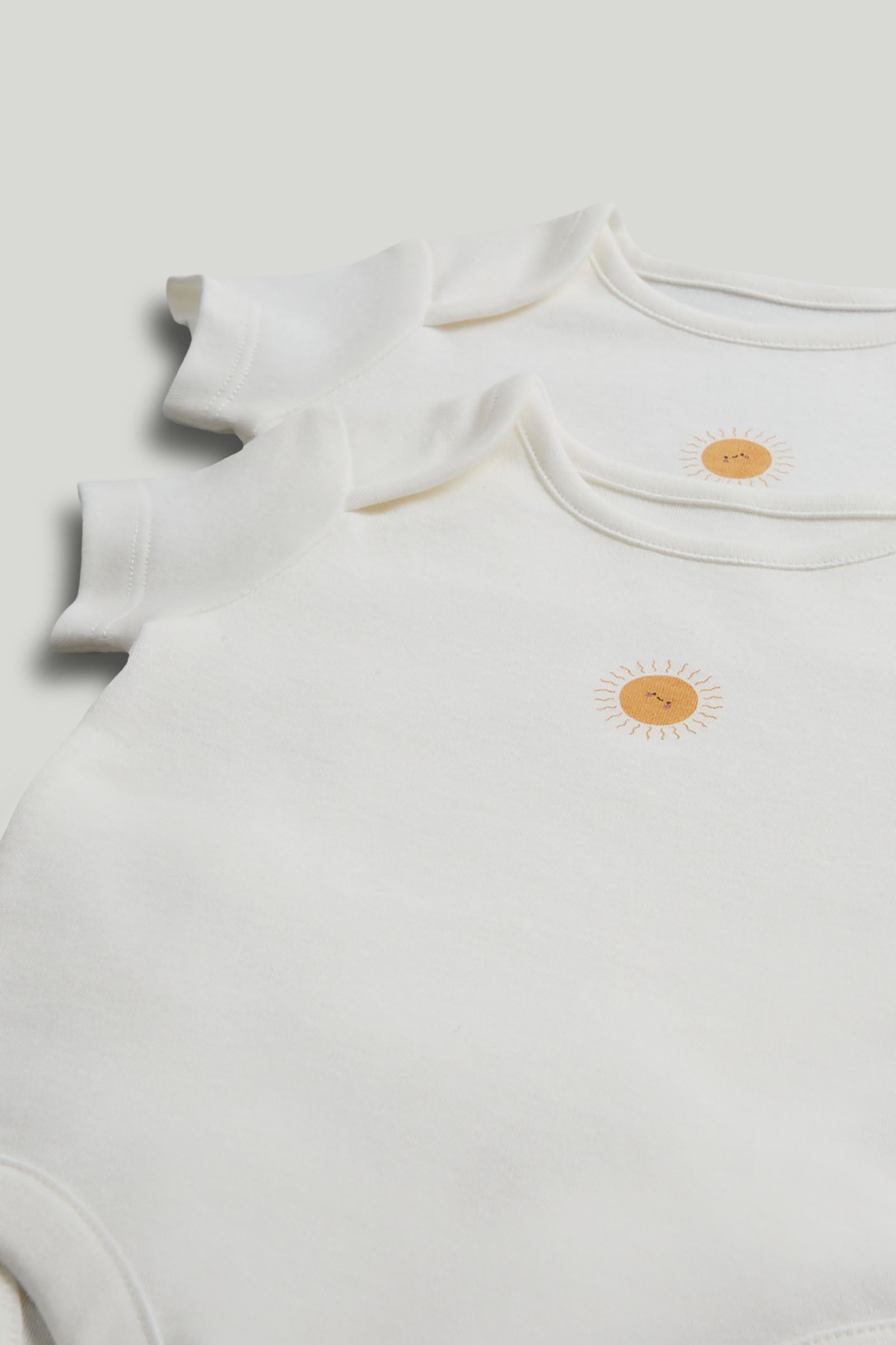 Multi Solid Cotton Blend Regular Fit 5-Pack Short Sleeve Bodysuits