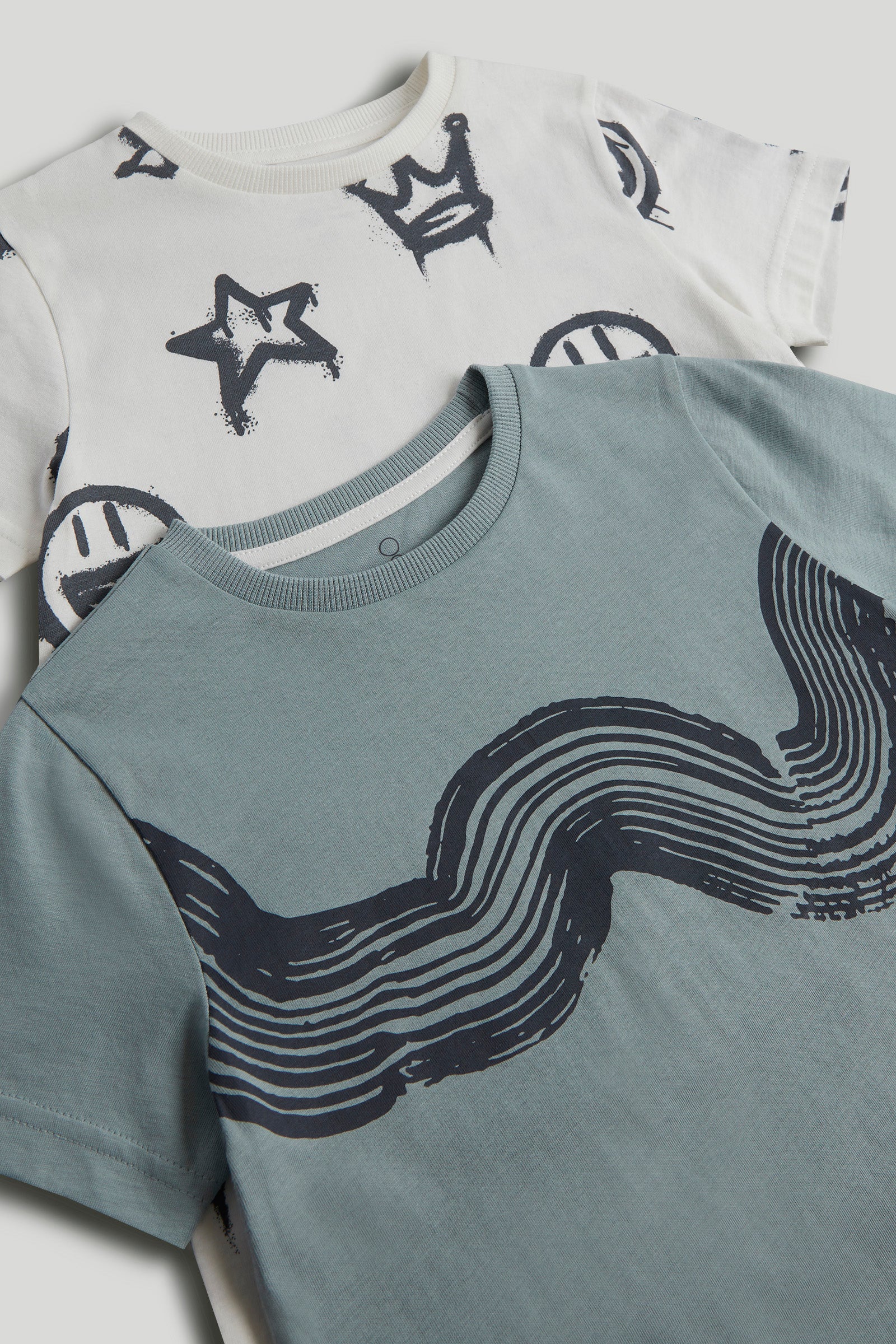 Boys Multi Cotton Printed T-Shirts Pack of 2