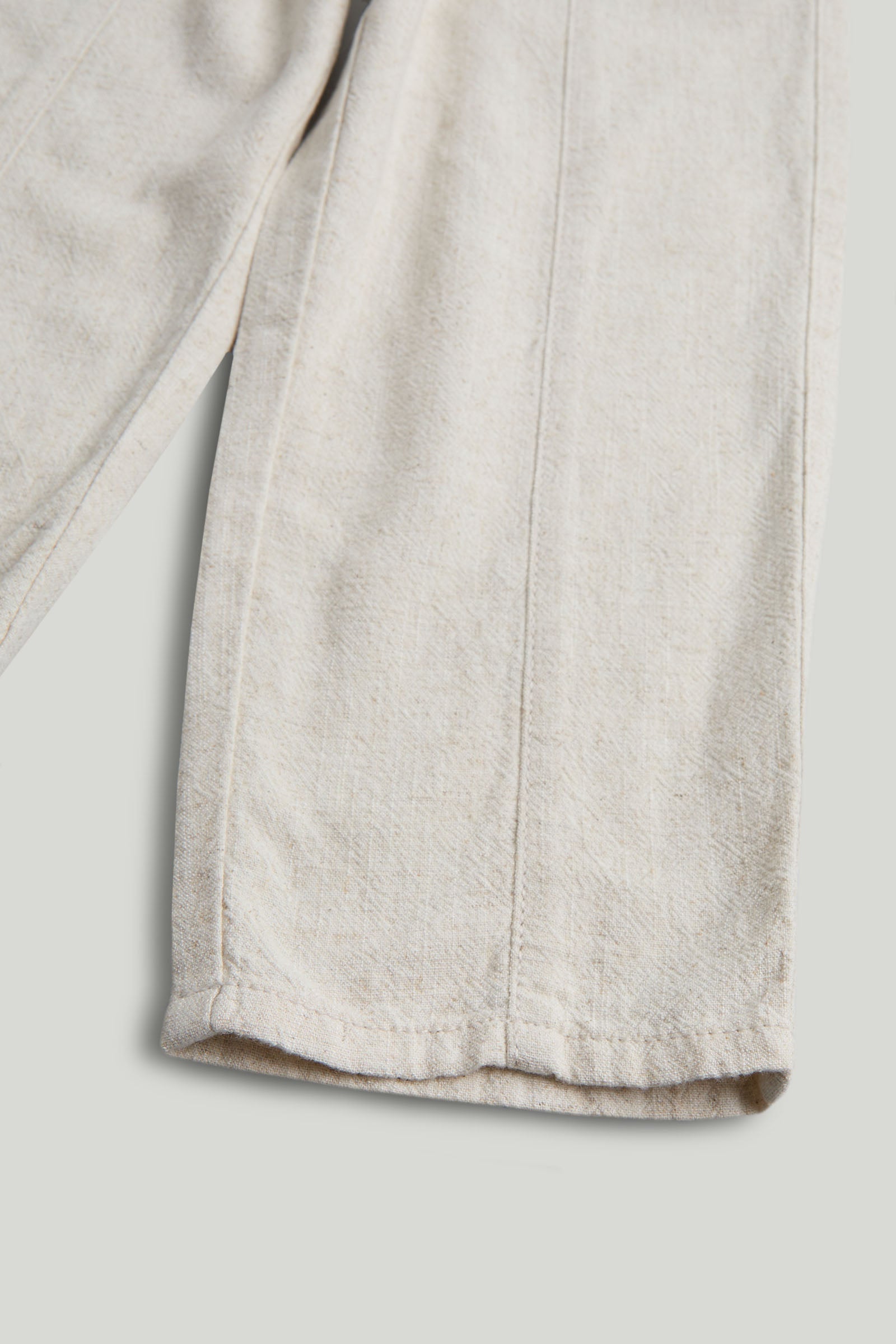 Boys Light Brown Viscose Linen Pull-On Trousers