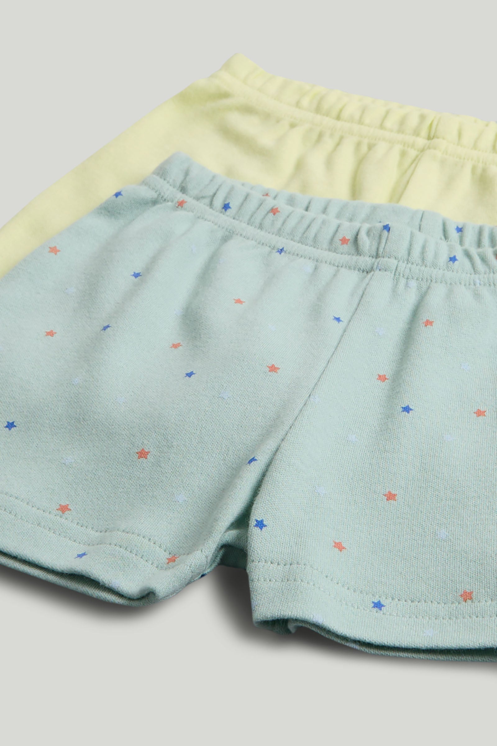 Boys Multi Carnival Print Cotton Regular Fit 2-Pack Shortie Pyjama Set