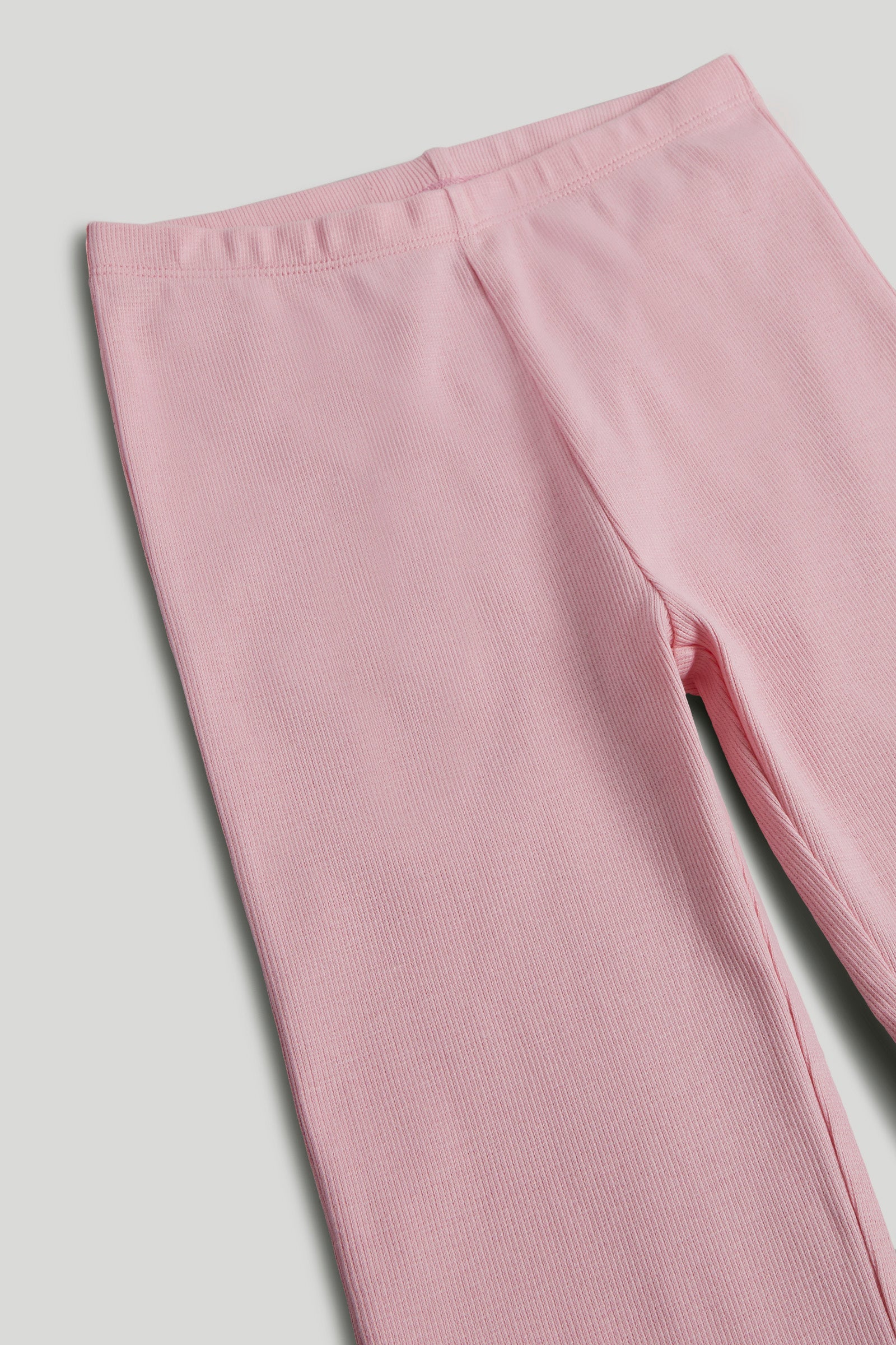 Girls Cotton Blend Flared Leggings in Pink