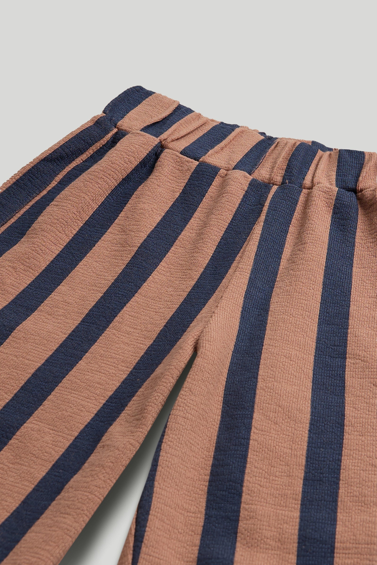 Boys Multi Stripe Cotton T-Shirt & Barrel Leg Pants Set
