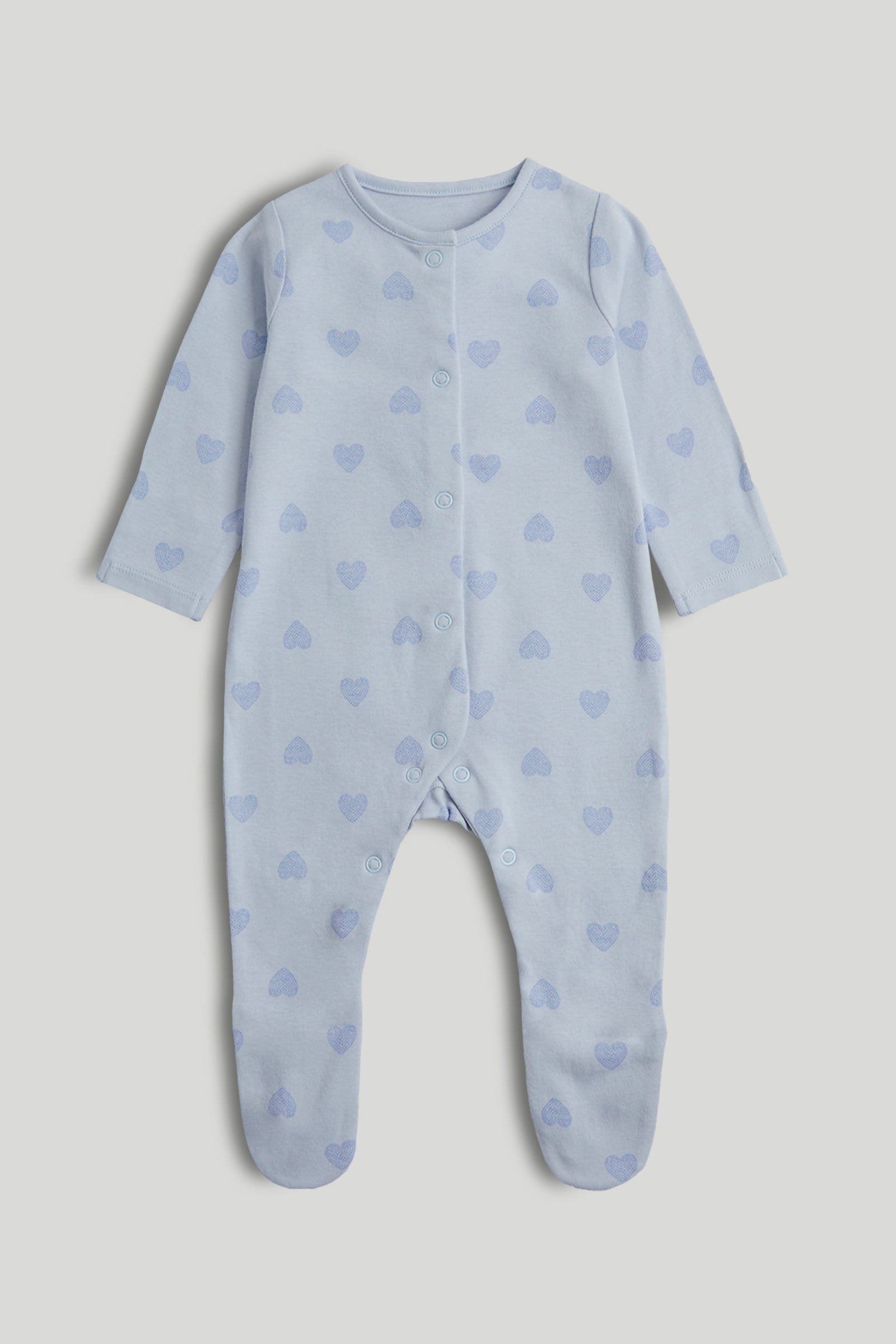 Girls Multi Butterfly Print Cotton Regular Fit 3-Pack Sleepsuits