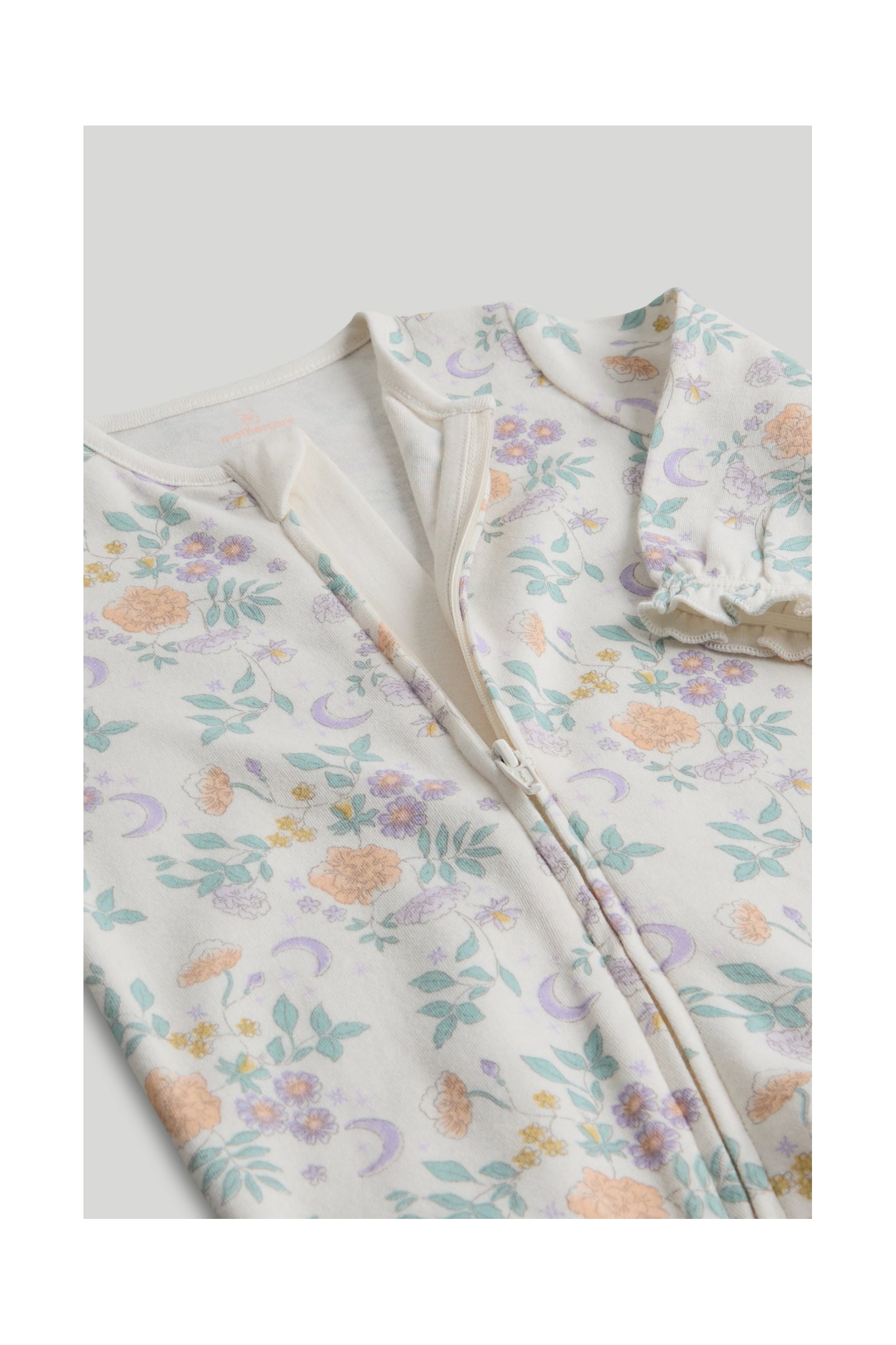 Girls Multi Printed Cotton Footless Zipped 2-Pack Sleepsuits