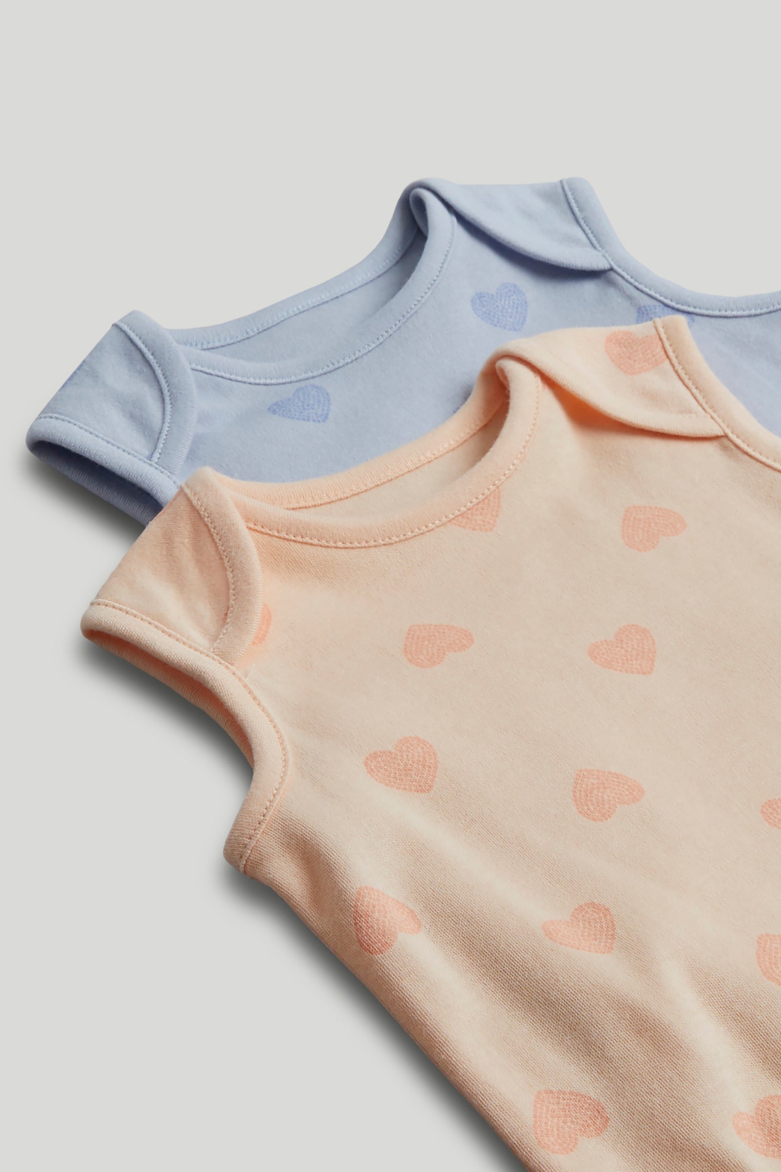 Girls Multi Butterfly Print Cotton Regular Fit 5-Pack Sleeveless Bodysuits
