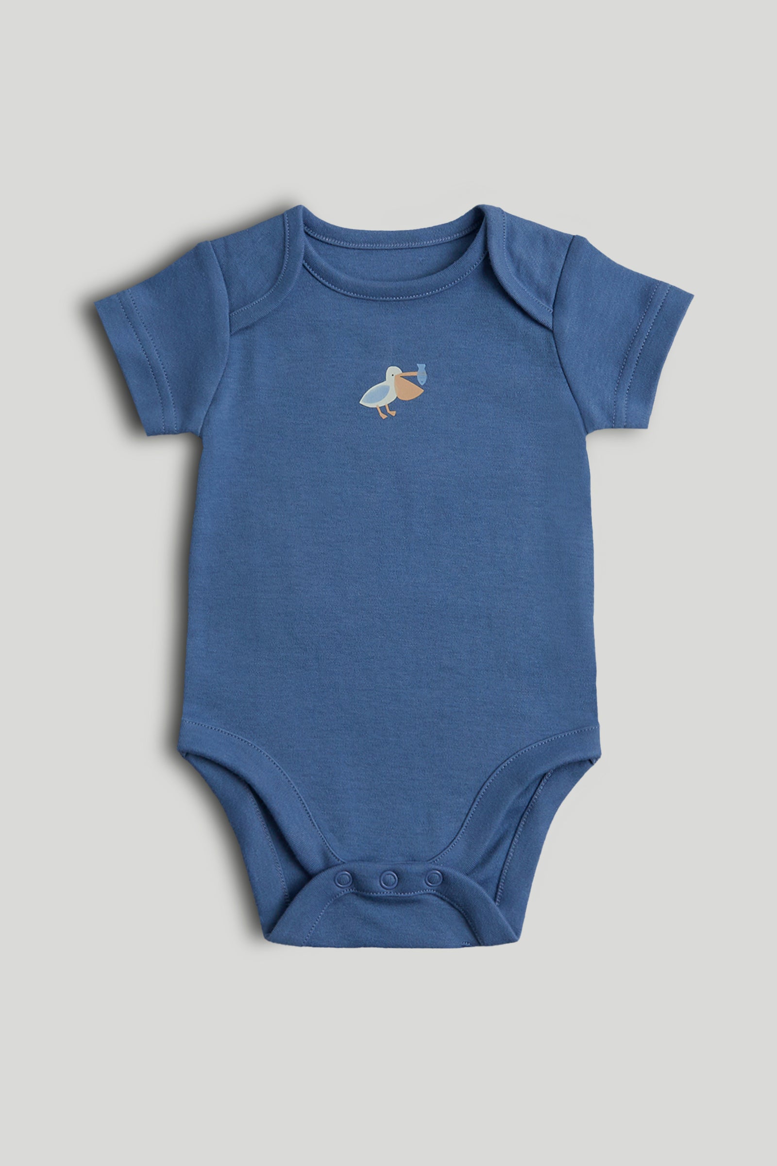 Boys Multi Whale Print Cotton Regular Fit 5-Pack Short Sleeve Bodysuits