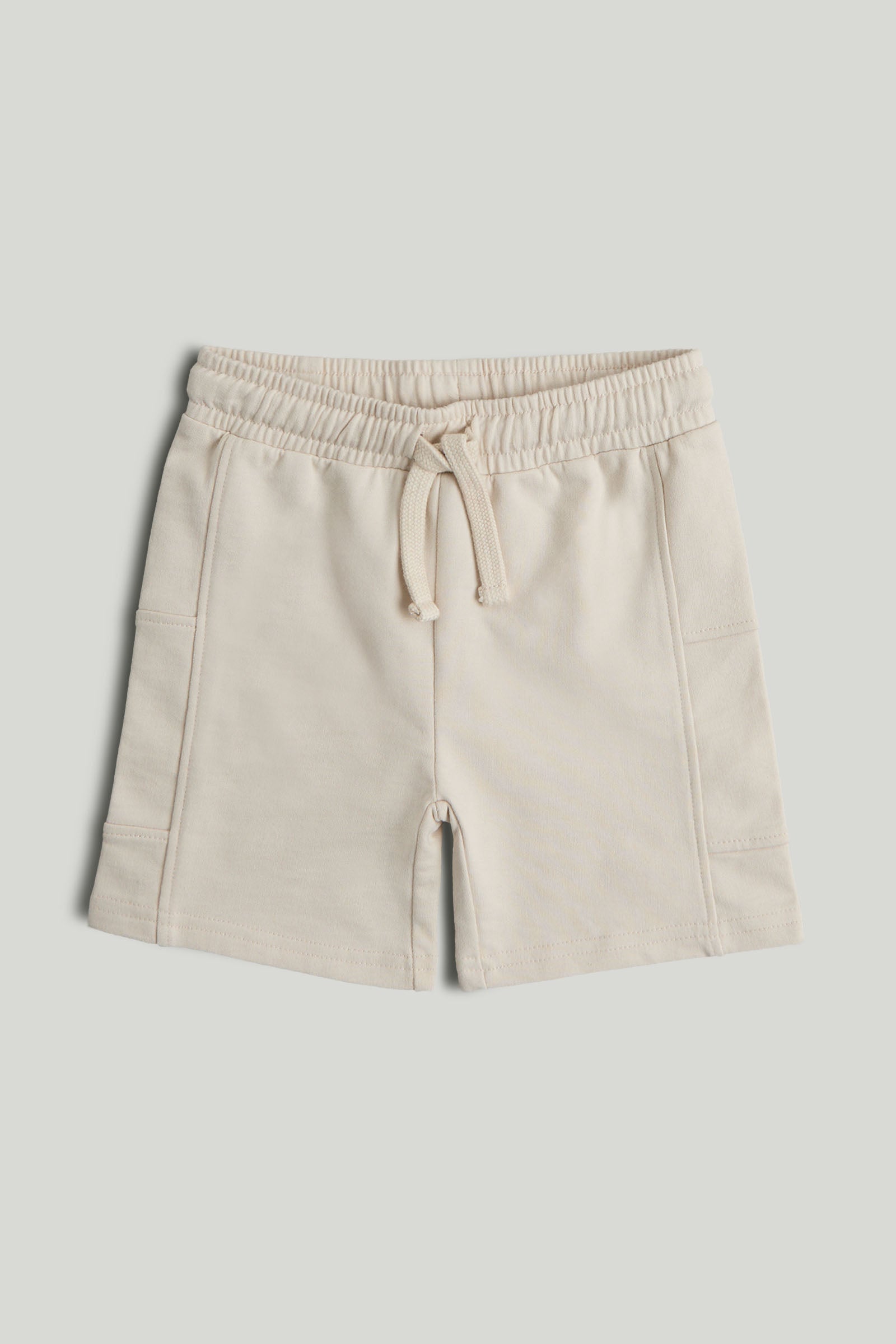 Baby Boys Brown Cotton Blend Loopback Shorts
