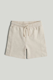 Baby Boys Brown Cotton Blend Loopback Shorts