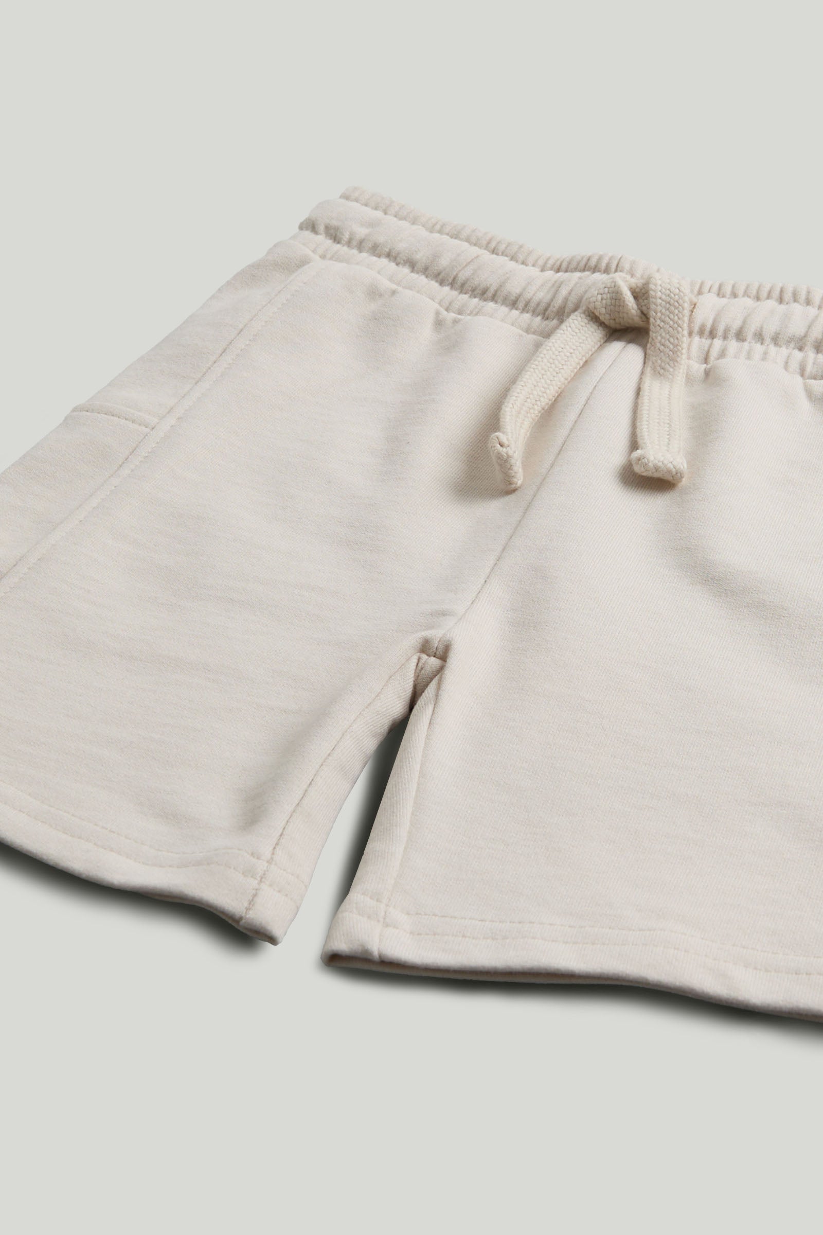 Baby Boys Brown Cotton Blend Loopback Shorts