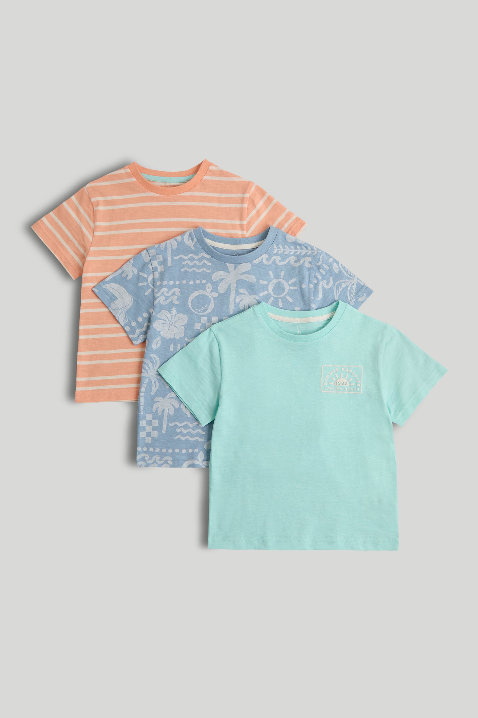 Baby Boys Multi Cotton Printed T-Shirts Pack of 3