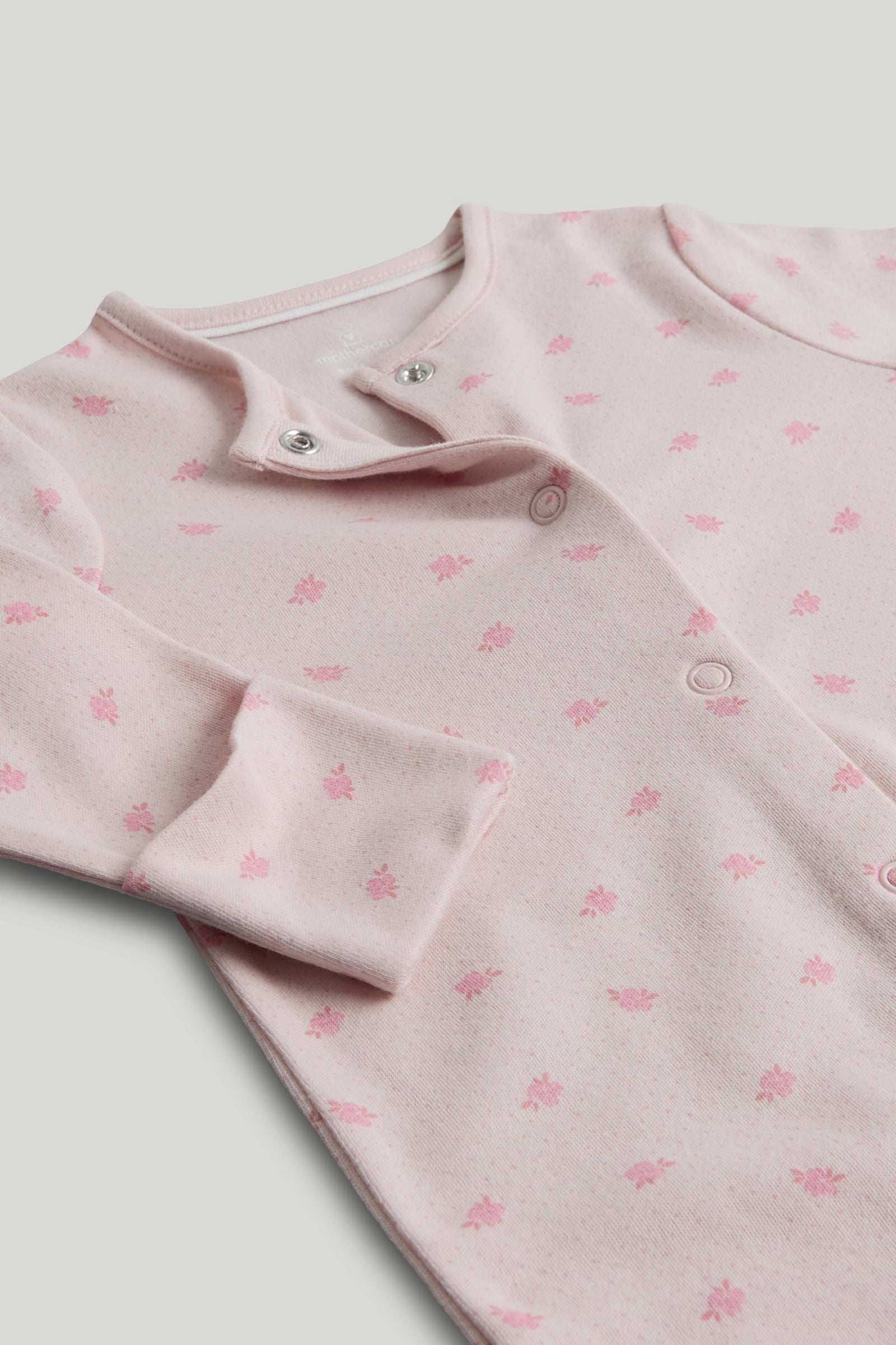 Girls Cotton 3 Piece Set with Printed Bodysuit & Bib