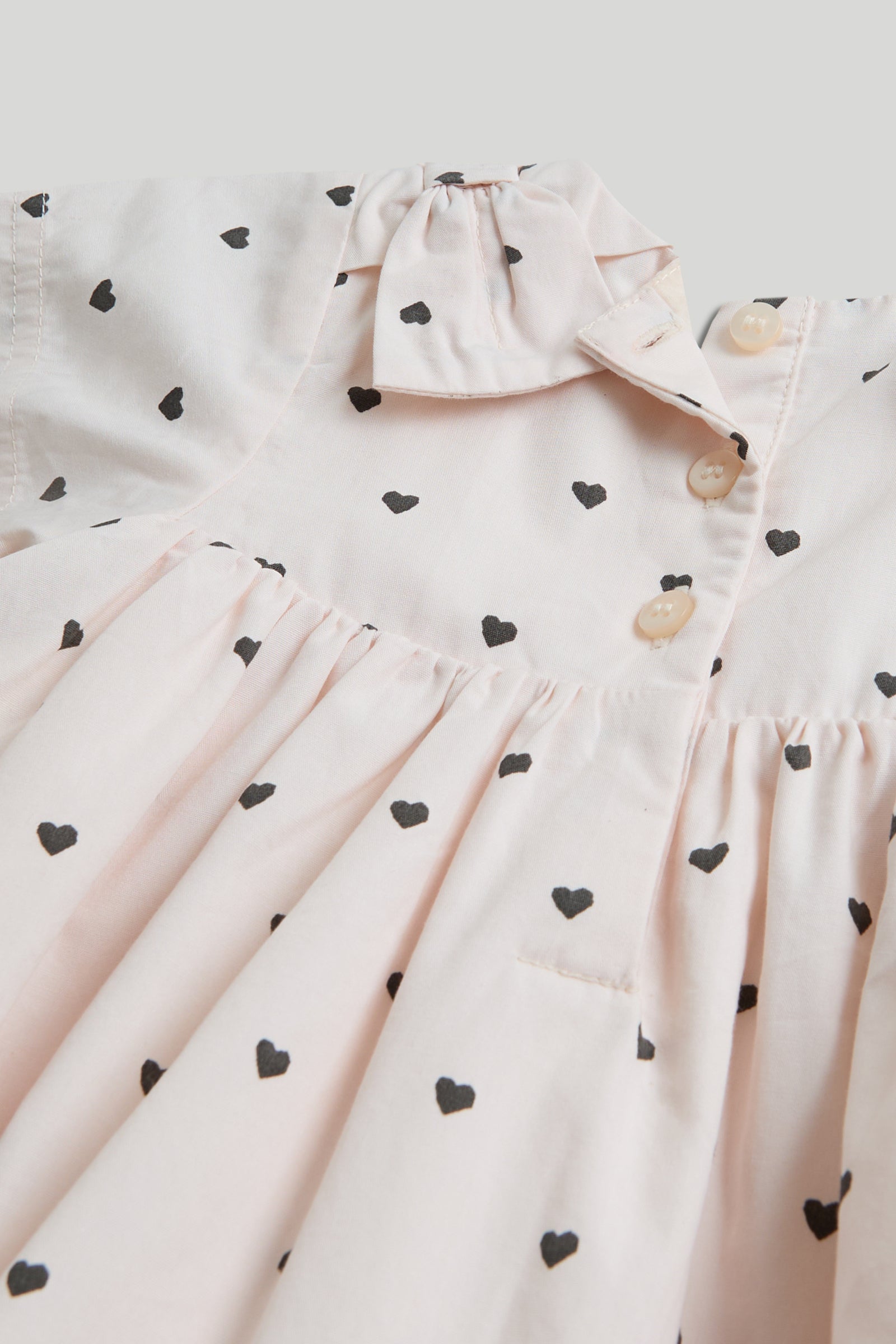 Baby Girls Yellow Cotton Printed Dress with Knickers