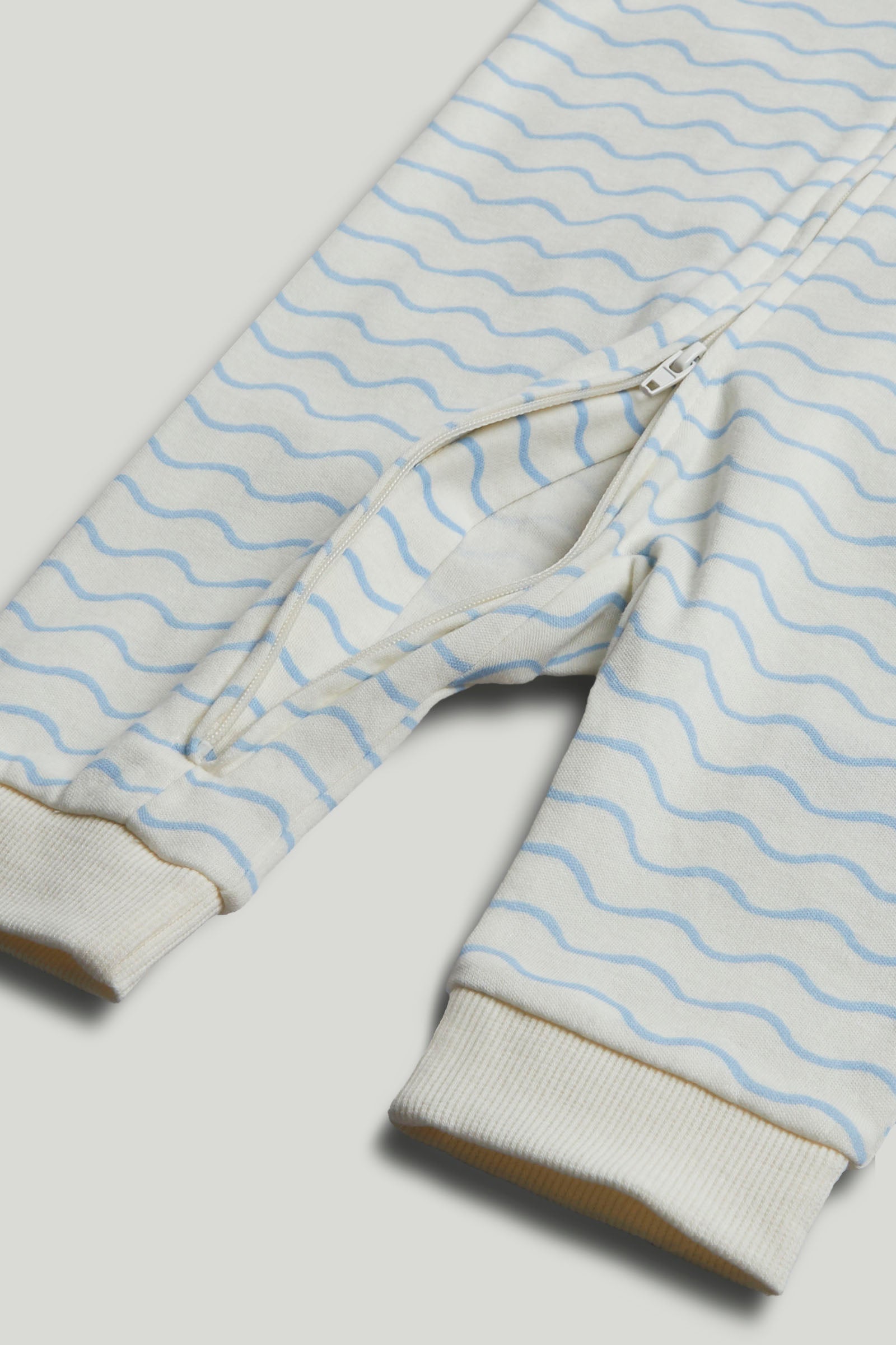 Baby Cotton Striped Zip All-In-One Sleepsuit