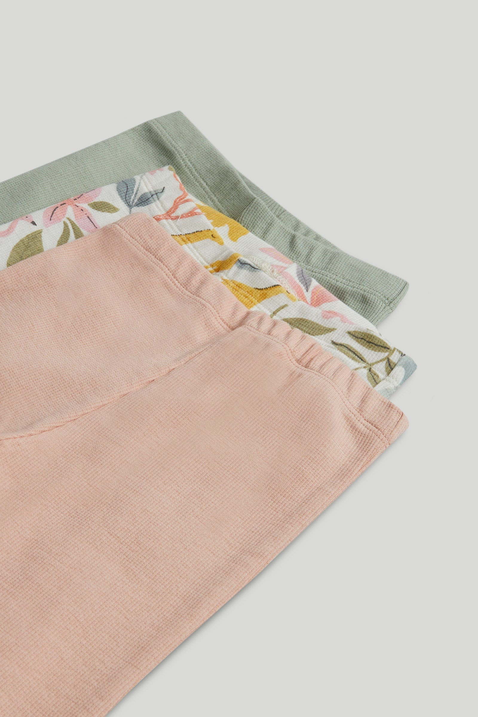 Girls Multi Cotton Stretch 3-Pack Flared Leggings