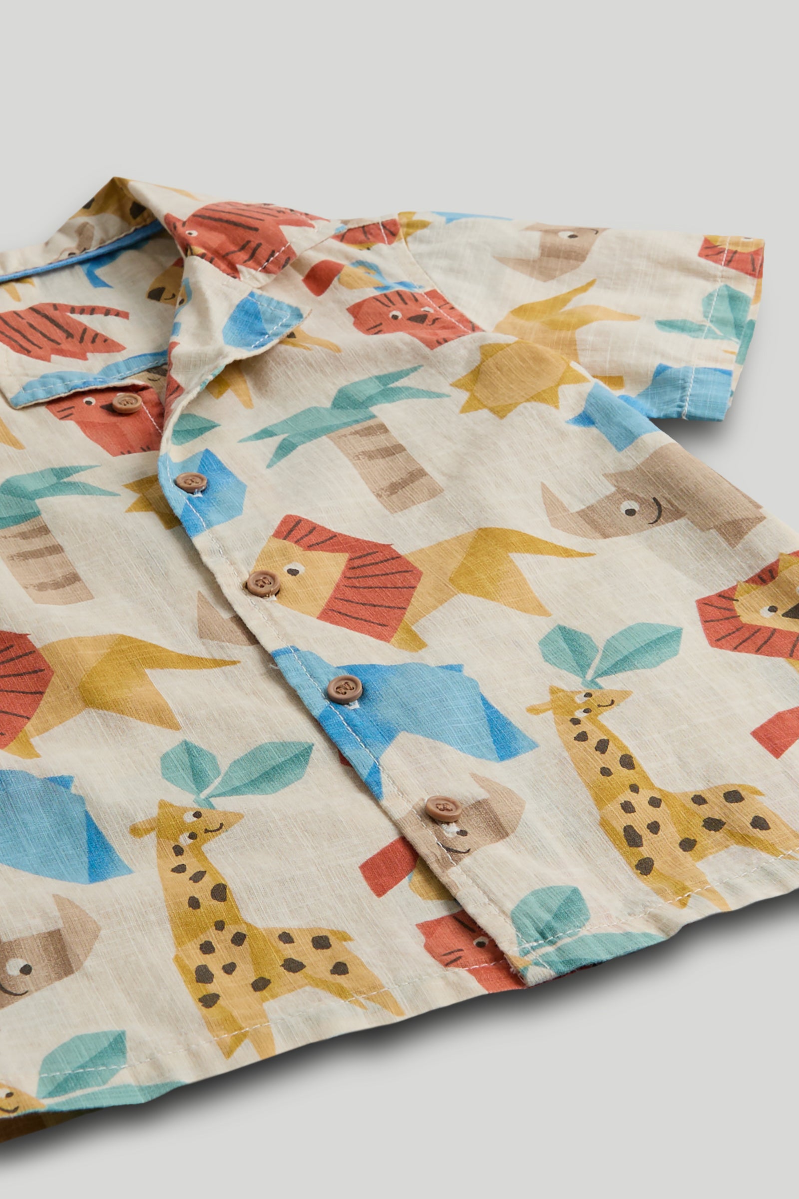 Boys Multi Colour Printed Cotton Shirt & T-Shirt Casual Set
