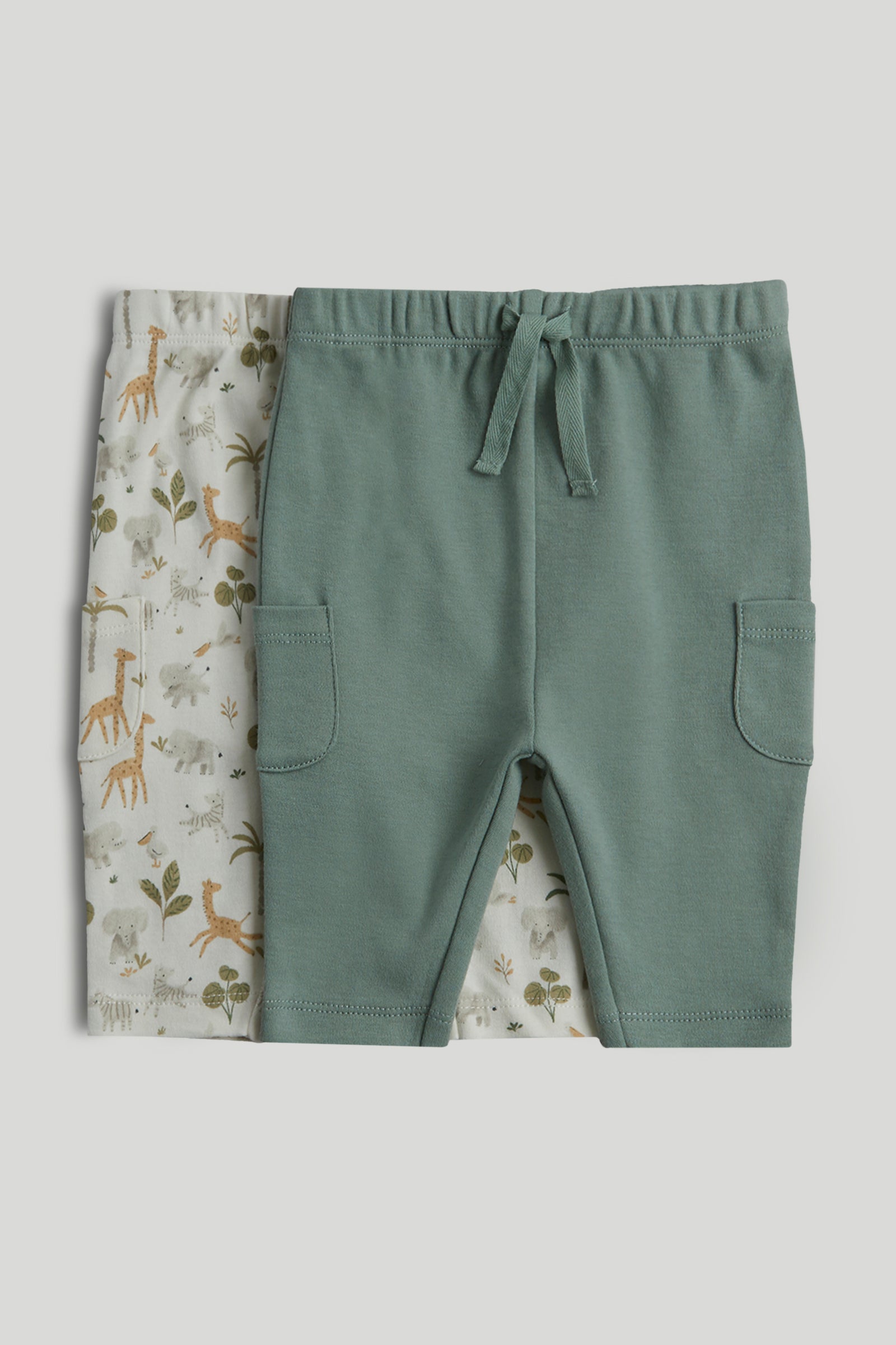 Boys Cotton Printed 2 Pack Joggers for Casual Wear