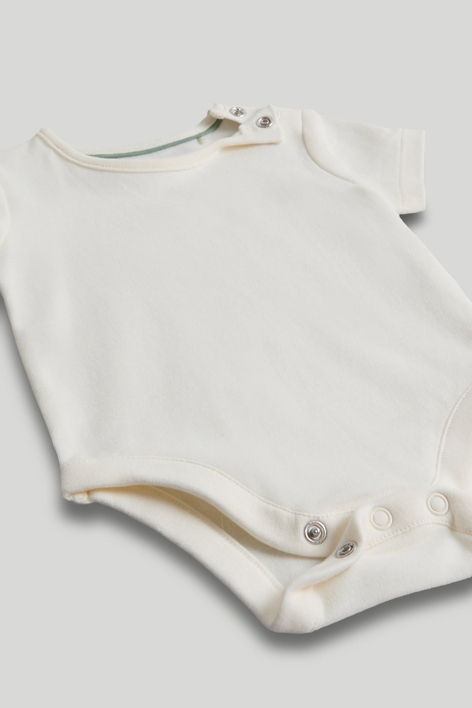 Boys Striped Cotton Bibshort & Bodysuit Set with Shirt Collar