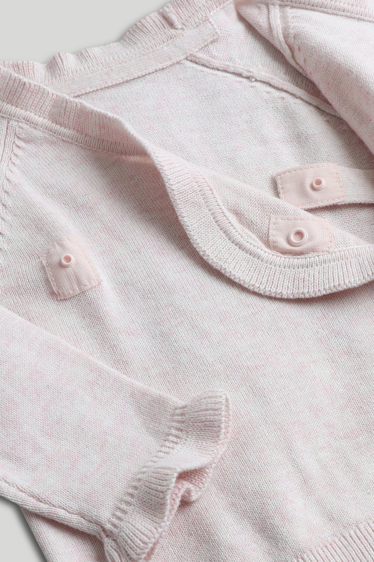 Girls Embroidered Knit Cardigan Pink