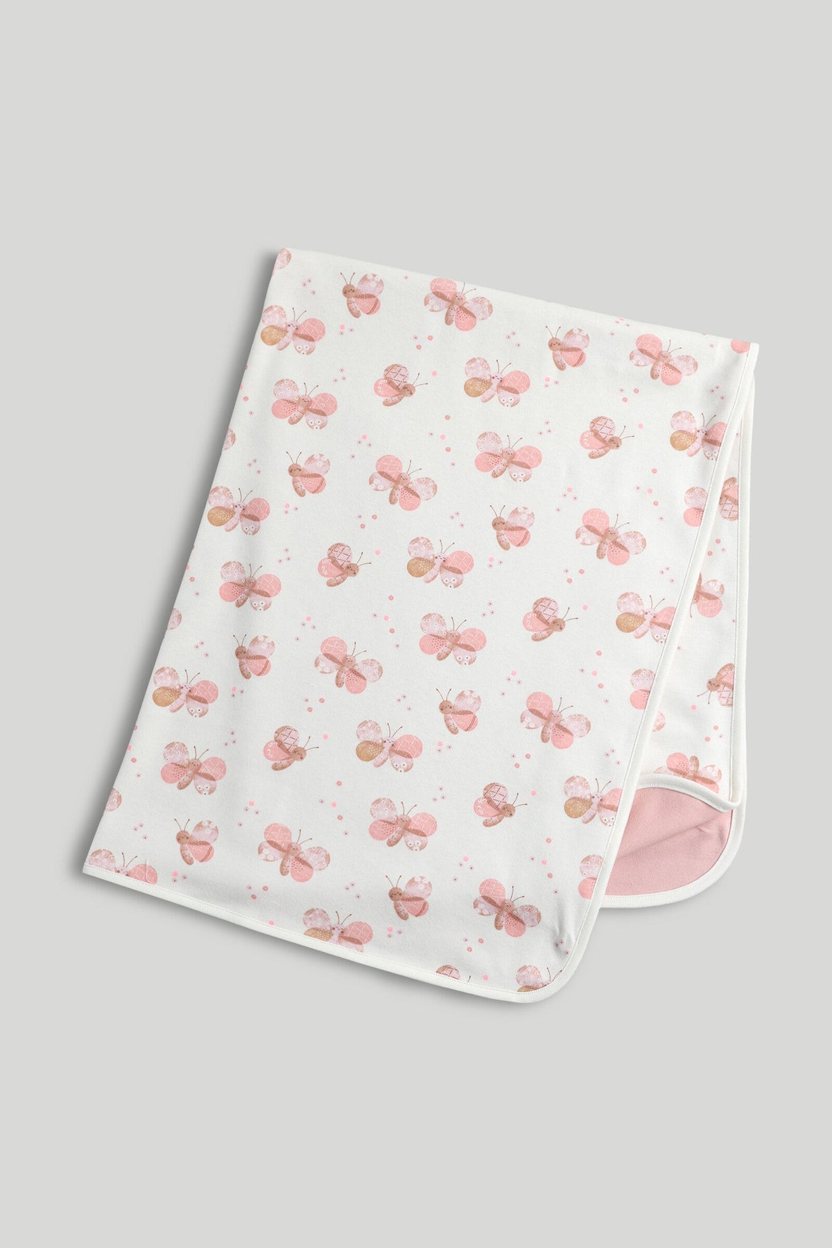 Girls All-Over Print Shawl Light Pink