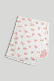 Girls All-Over Print Shawl Light Pink