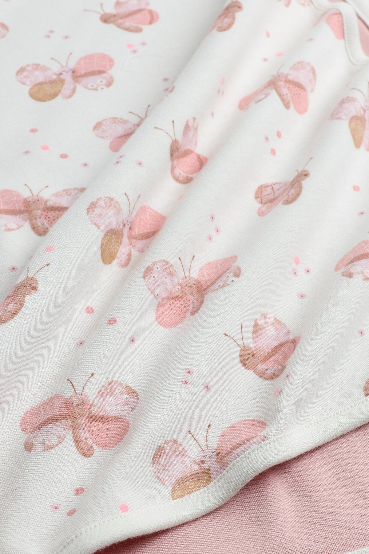Girls All-Over Print Shawl Light Pink