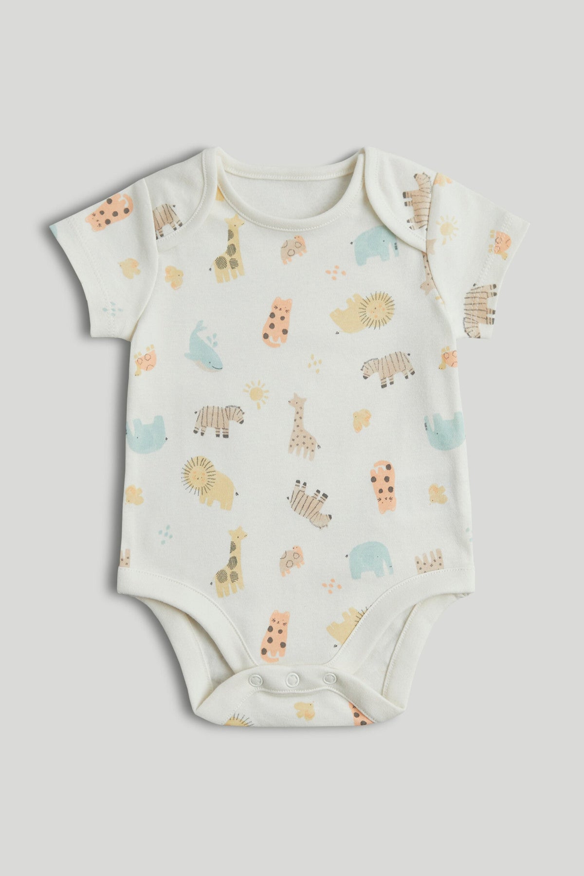 Unisex Print & Plain Mix Bodysuits Multi Pack of 5